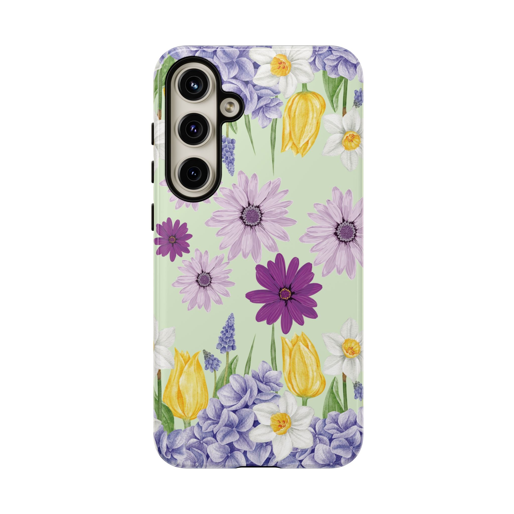 Lavender Yellow Flower Phone Case – Stylish Protective Cover for iPhone & Samsung, Botanical Design, Perfect Gift for Spring & Everyday Elegance