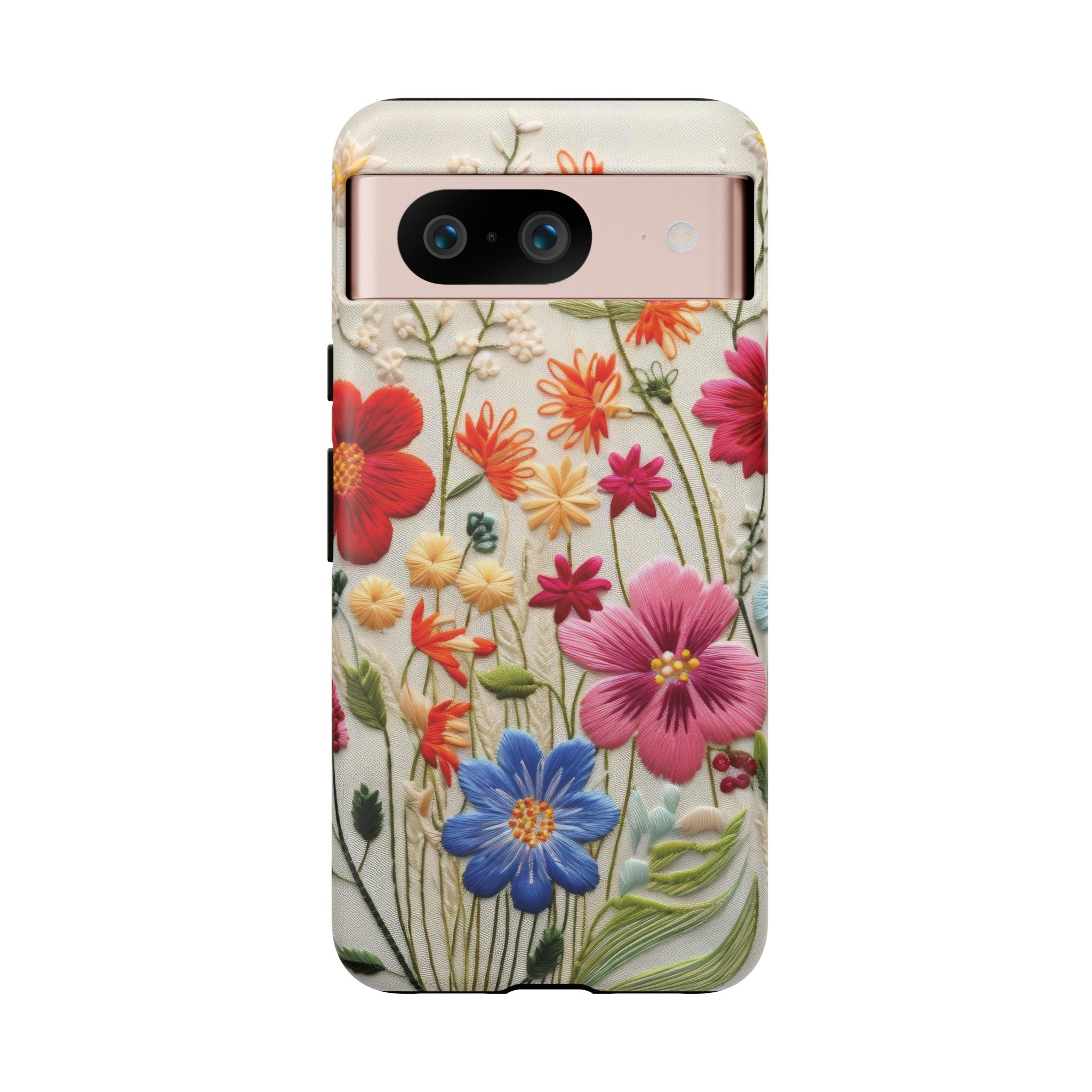 3D Floral Phone Case Elegant Faux Flower Durable for iPhone Samsung Smartphone iPhone 15, 14, 13 Samsung Gift for Mom