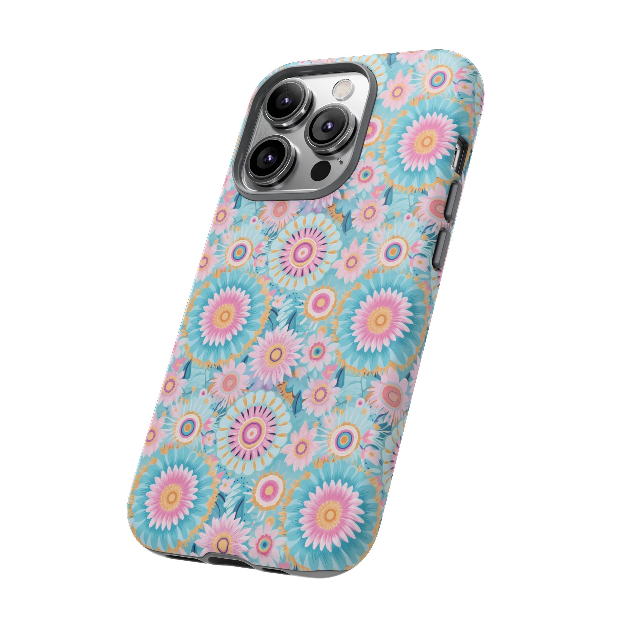 Coque de téléphone abstraite aquarelle bohème moderne compatible avec iPhone, Samsung et plus - Protection élégante et durable avec un design artistique vibrant, cadeau parfait pour elle