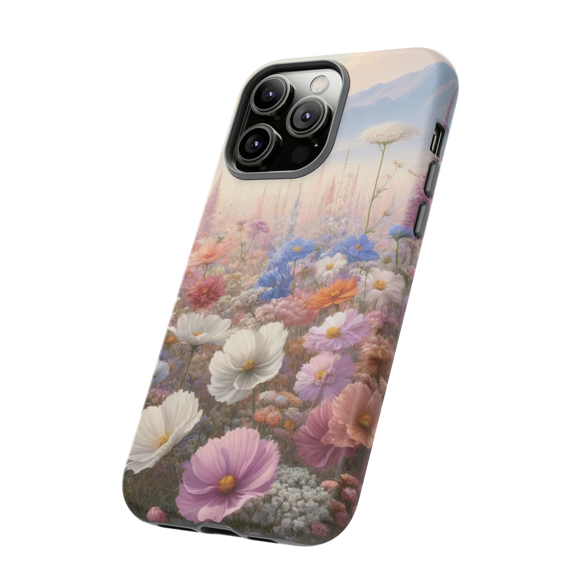 Phone Case Floral Boho Luxury Tough Case Floral Elegant Durable Stylish for Modern Devices iPhone 15, Samsung iPhone Samsung Accessory Gift for Her.