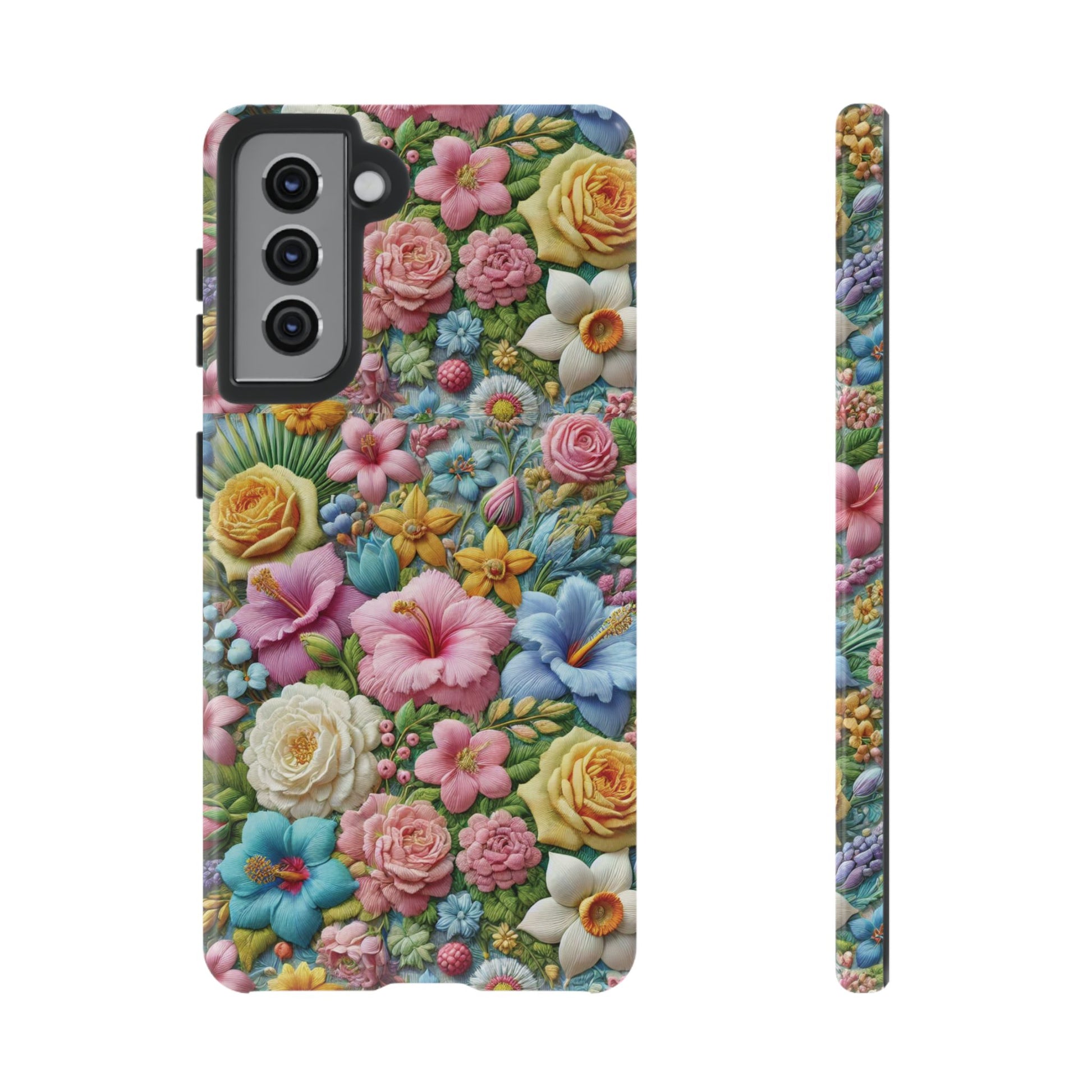 Elegant Pastel Flower Phone Case – Beautiful Floral Design, Durable Protection for Your Device, Stylish and Lightweight, Perfect Gift for Flower Lovers