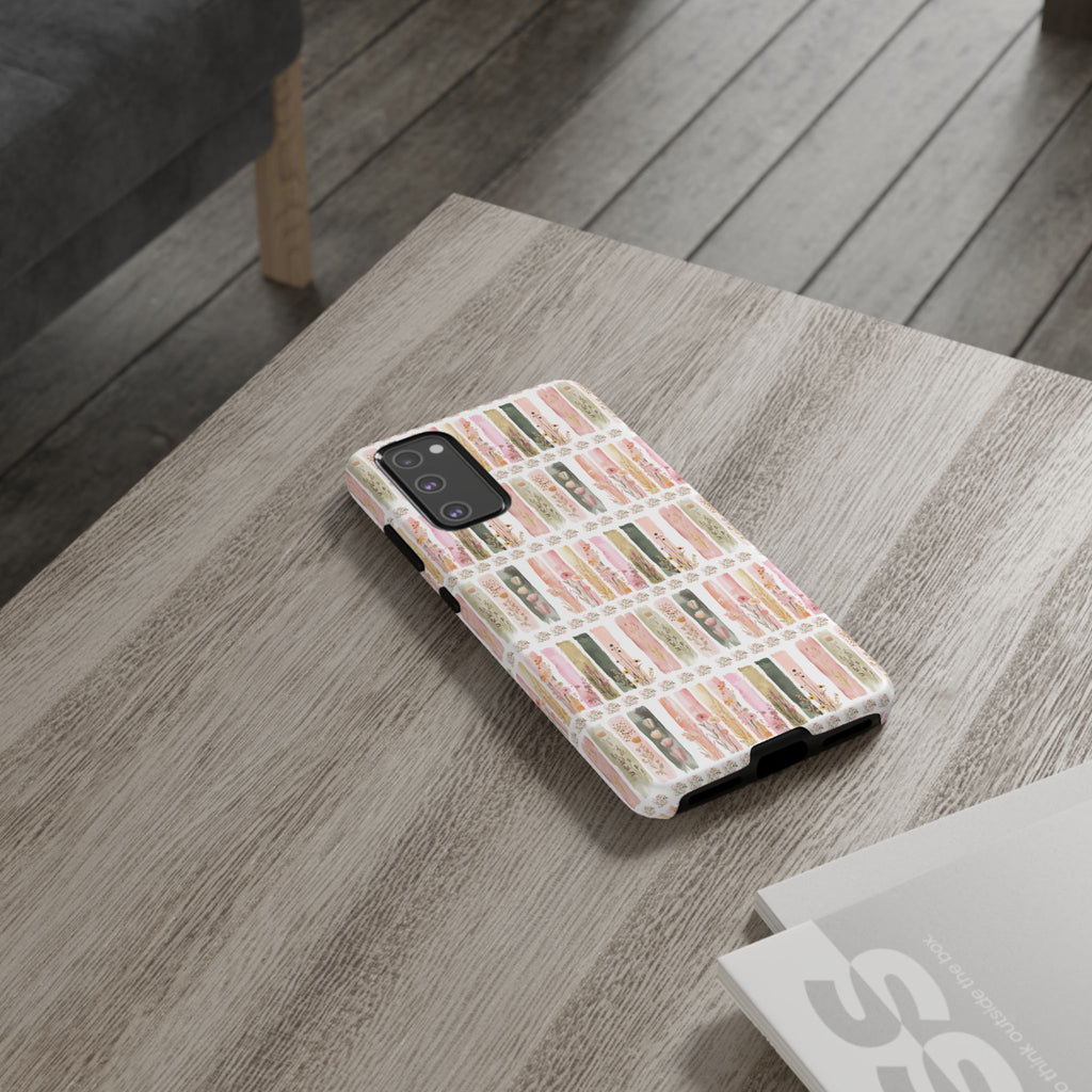 Pastel Brushstroke Floral Phone Case Soft Illusion Flower Design, Aesthetic Protective Cover, Feminine Style, Cute Gift for Her, Fits Most Models