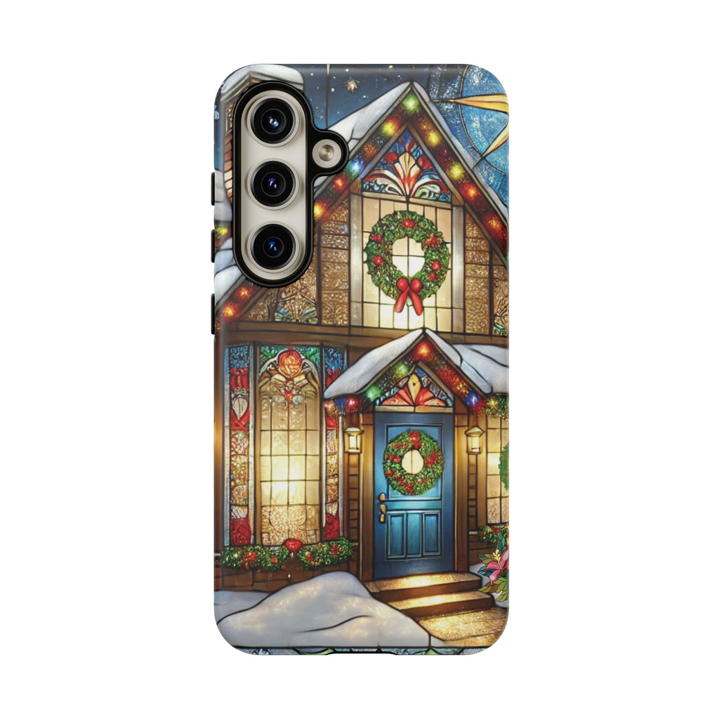 Phone Case - Stain Glass Christmas Unique Holiday Protection Gift for Her
