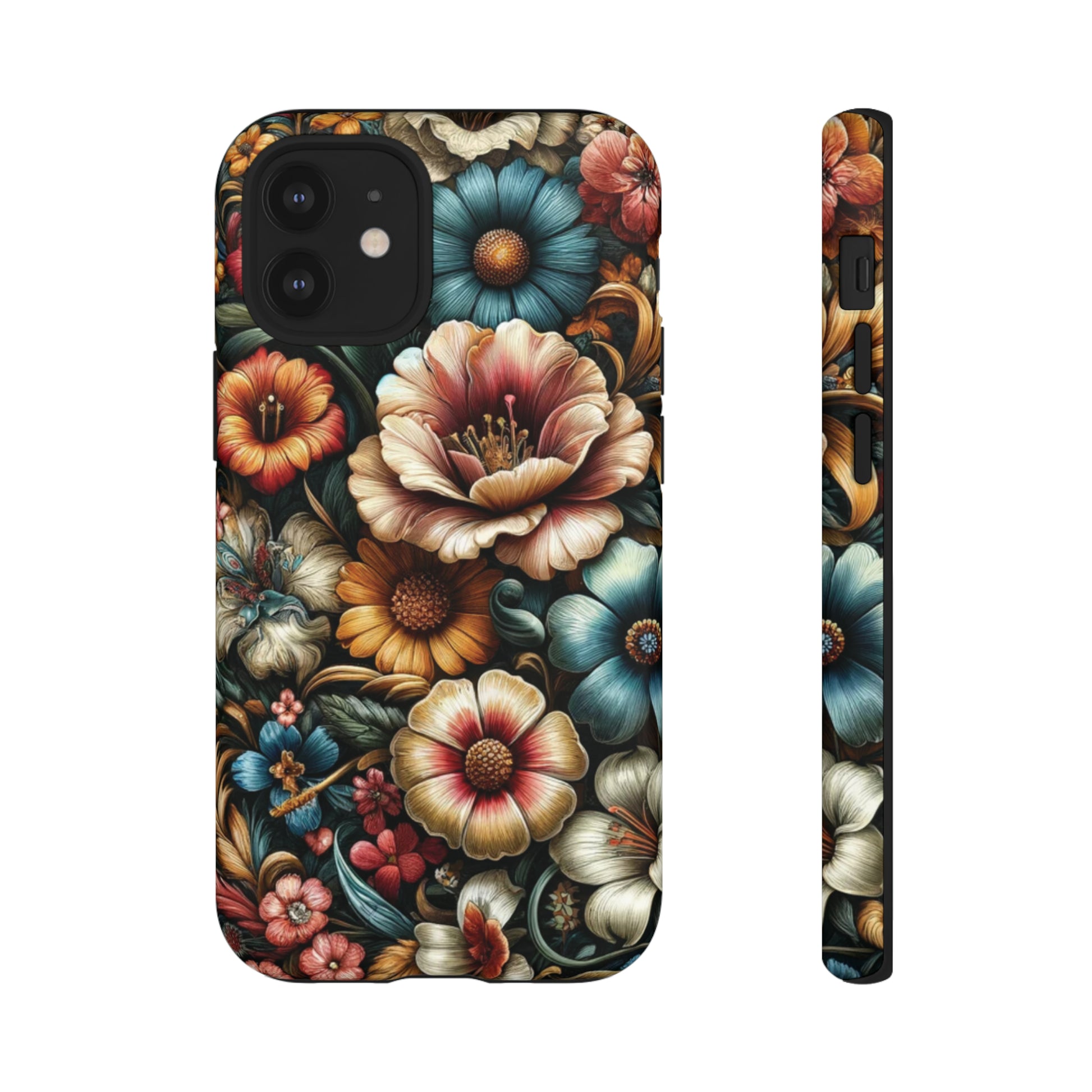 Pastel Floral Design Luxury Phone Tough Case Floral Elegant Durable Stylish for Modern Devices iPhone 15, Samsung iPhone Samsung Accessory Gift for Her.