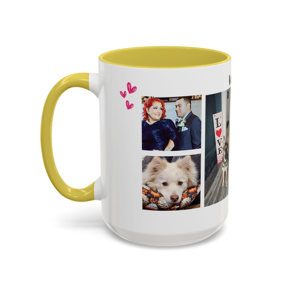 Personalized Photo Collage Coffee Mug, Custom Image Gift for Mom, Mother's Day Present, Colorful 15oz Cup, Birthday Mug, Custom Picture Mug Perfect Giift