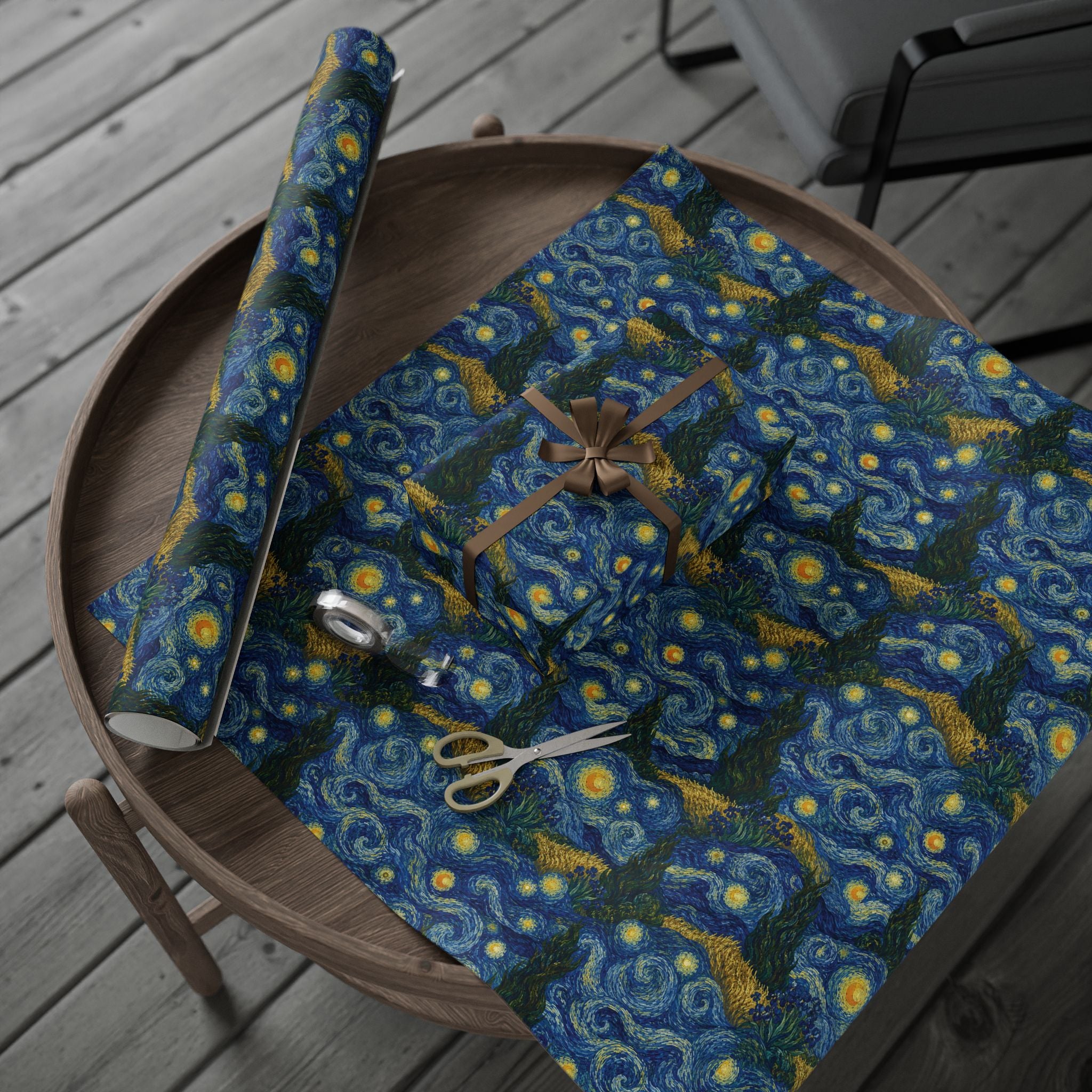 Van Gogh Illusion Wrapping Paper — Artist Birthday & Art Lover Gift Wrap