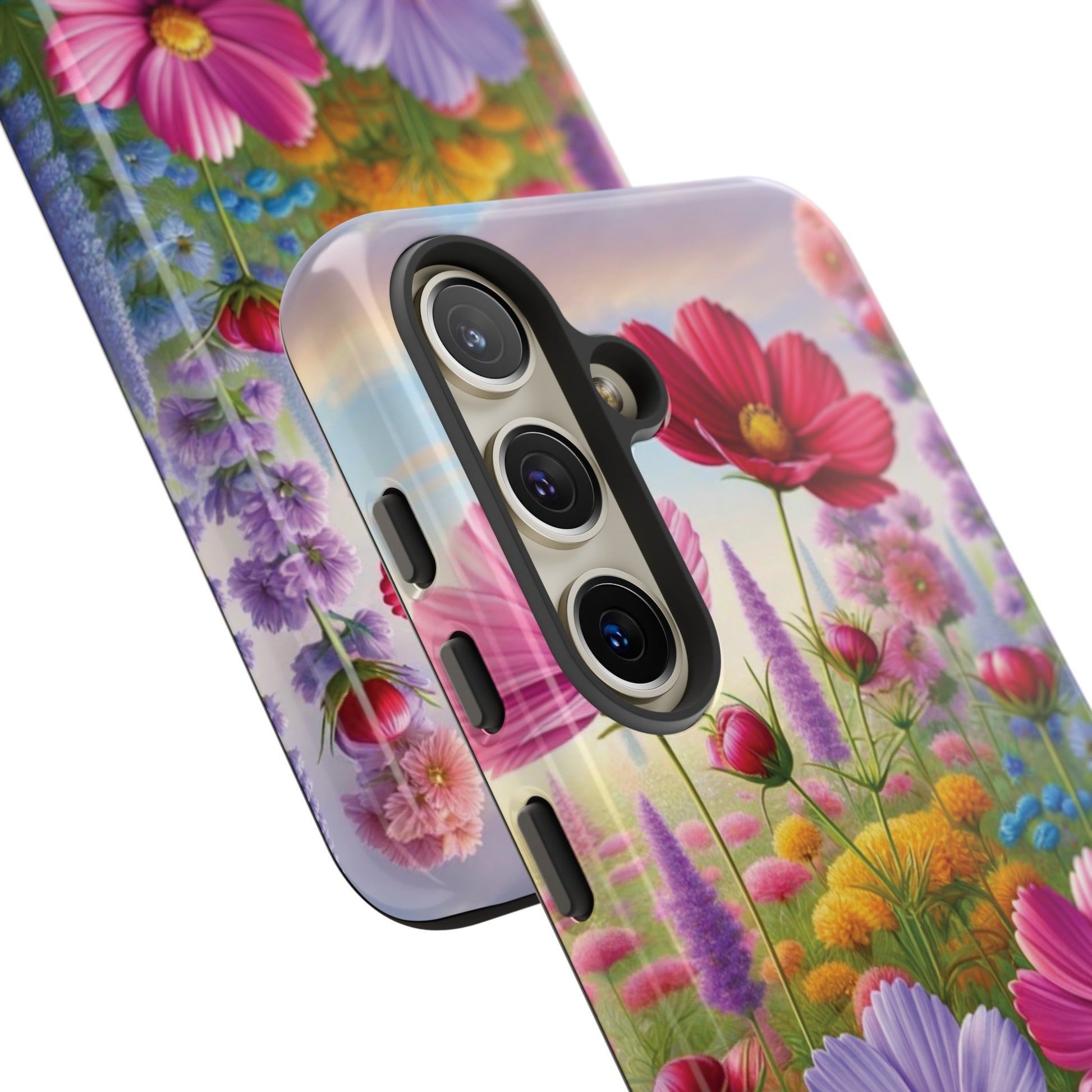 Bright Floral Phone Case Durable for iPhone Samsung Gift iPhone 15, 14, 13 Samsung Pixel Gift for Mom Accessory Gift for Her