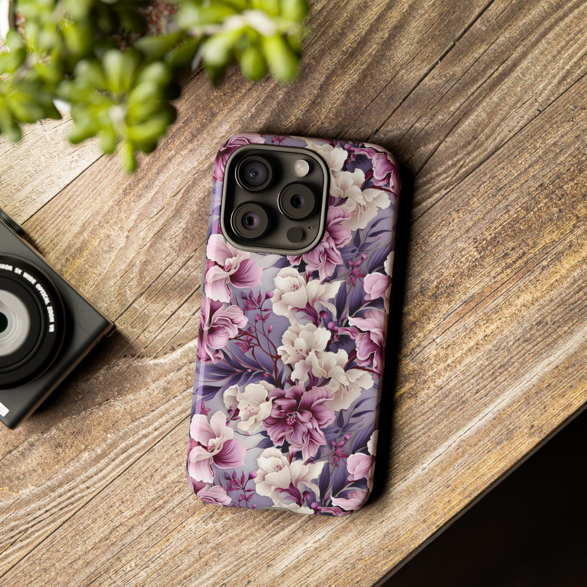 Lavender Flowers Protective Phone Case Gift for Her Phone 15, Samsung iPhone Samsung Gift for Her Case iPhone 15, Samsung