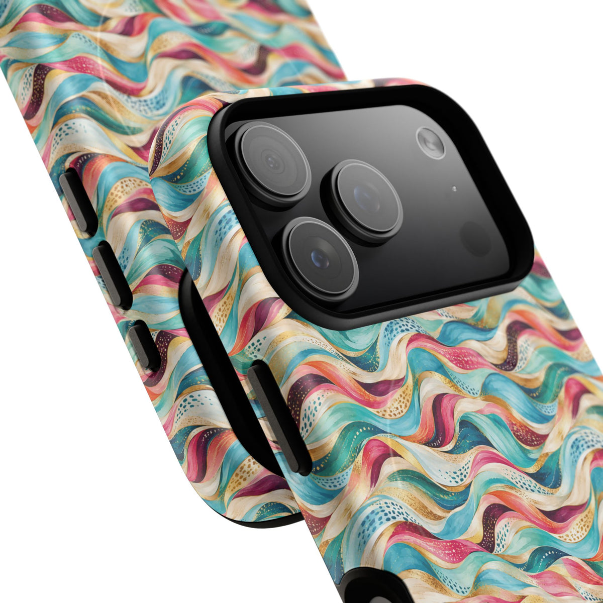 Colorful Wave MagSafe Tough Phone Case