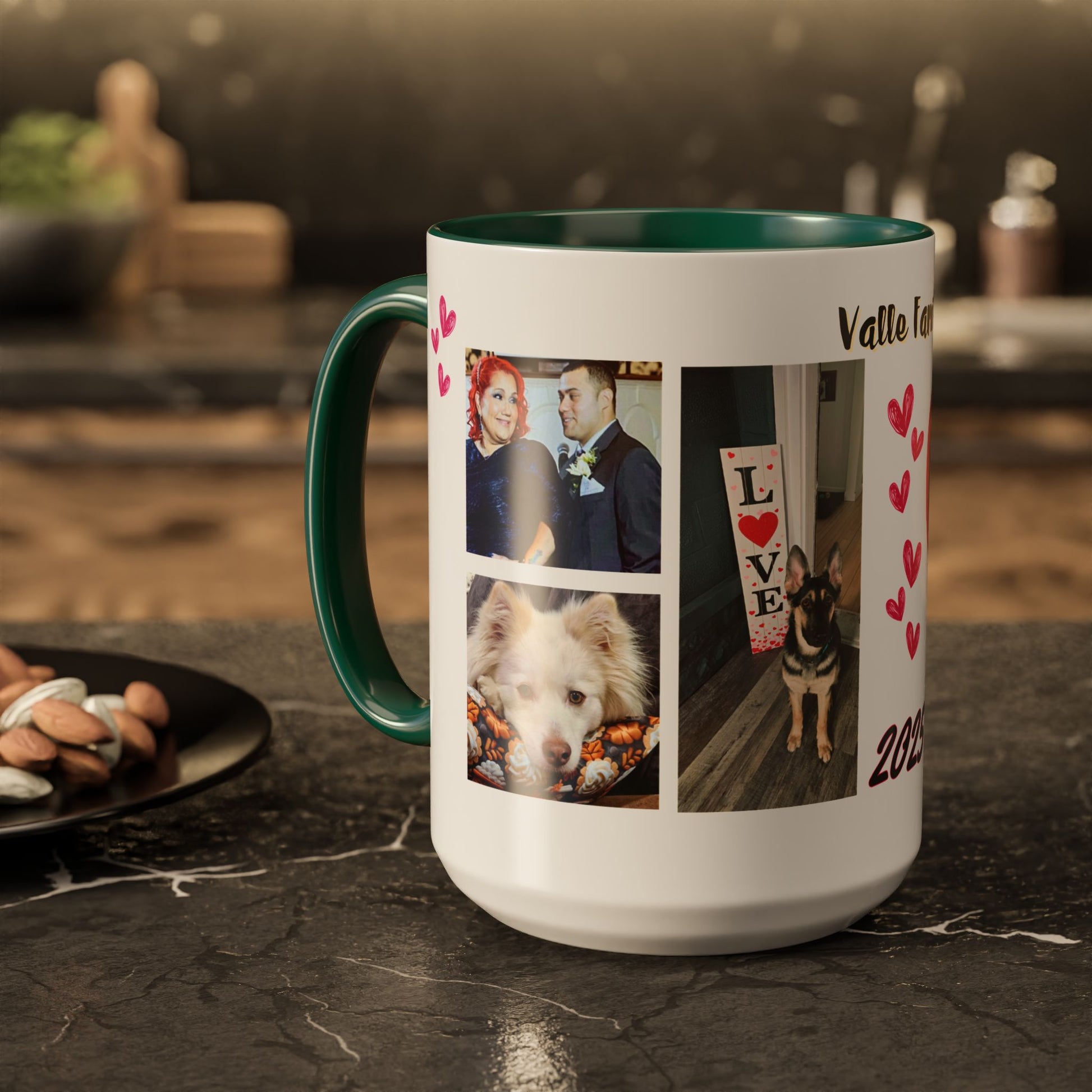 Personalized Photo Collage Coffee Mug, Custom Image Gift for Mom, Mother's Day Present, Colorful 15oz Cup, Birthday Mug, Custom Picture Mug Perfect Giift