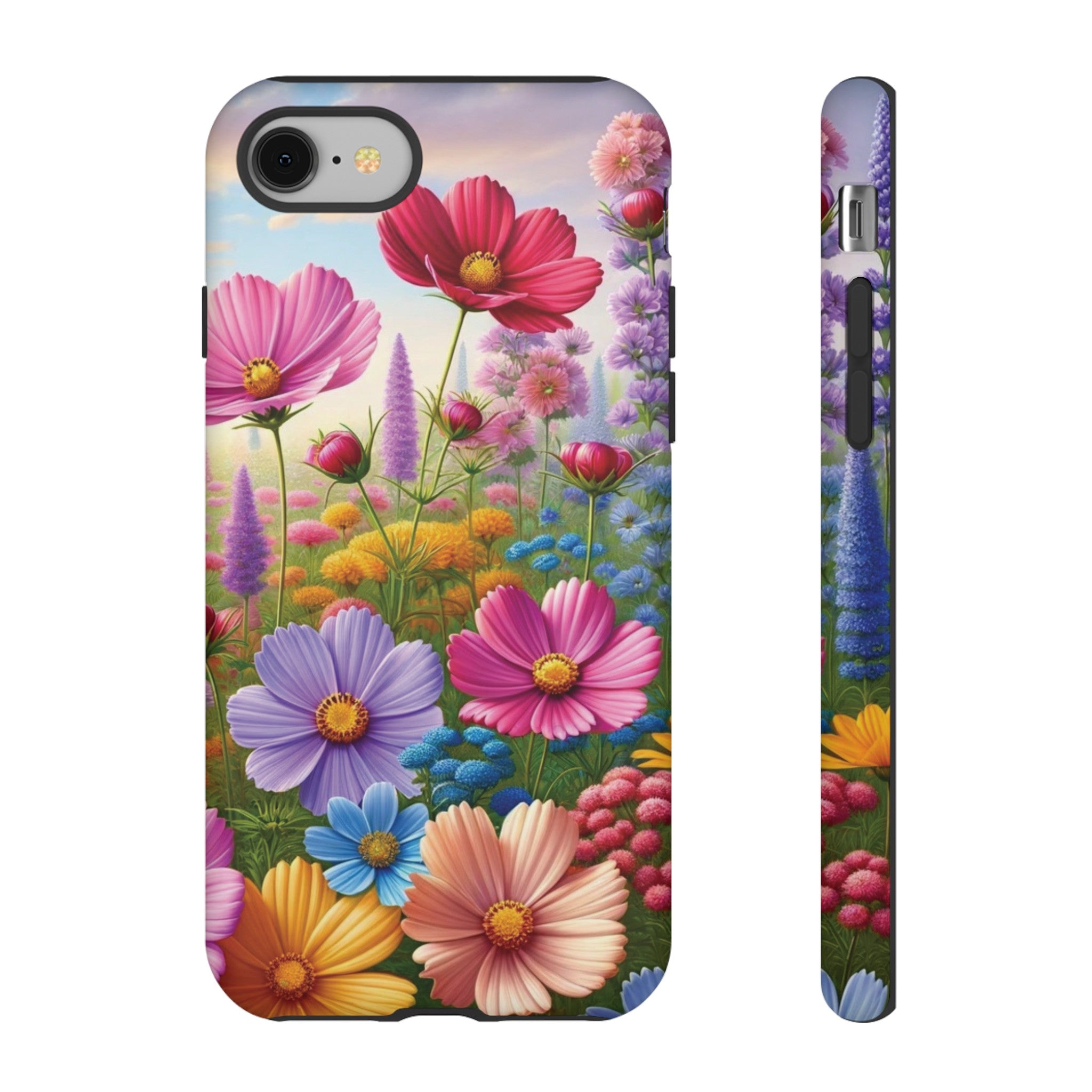 Bright Floral Phone Case Durable for iPhone Samsung Gift iPhone 15, 14, 13 Samsung Pixel Gift for Mom Accessory Gift for Her