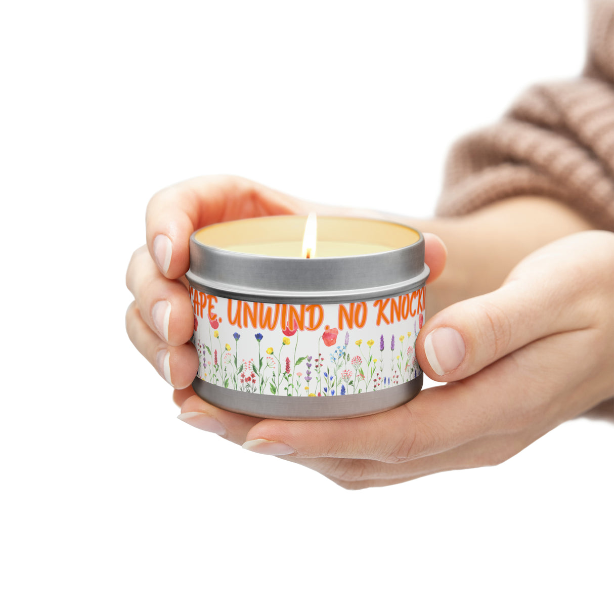 New House Bloom & Glow Elegant Floral Aromas in 4oz/8oz Tin Candles Essence of Nature Collection Unveil Serenity Romance with Exquisite Botanical Scents. Pure Harmony & Grace..