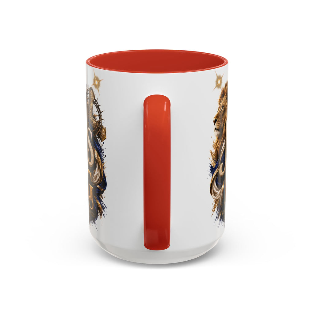 Jesus Is King Coffee Mug Christian Faith Accent Mug (11/15oz) Gift for Dad Mom