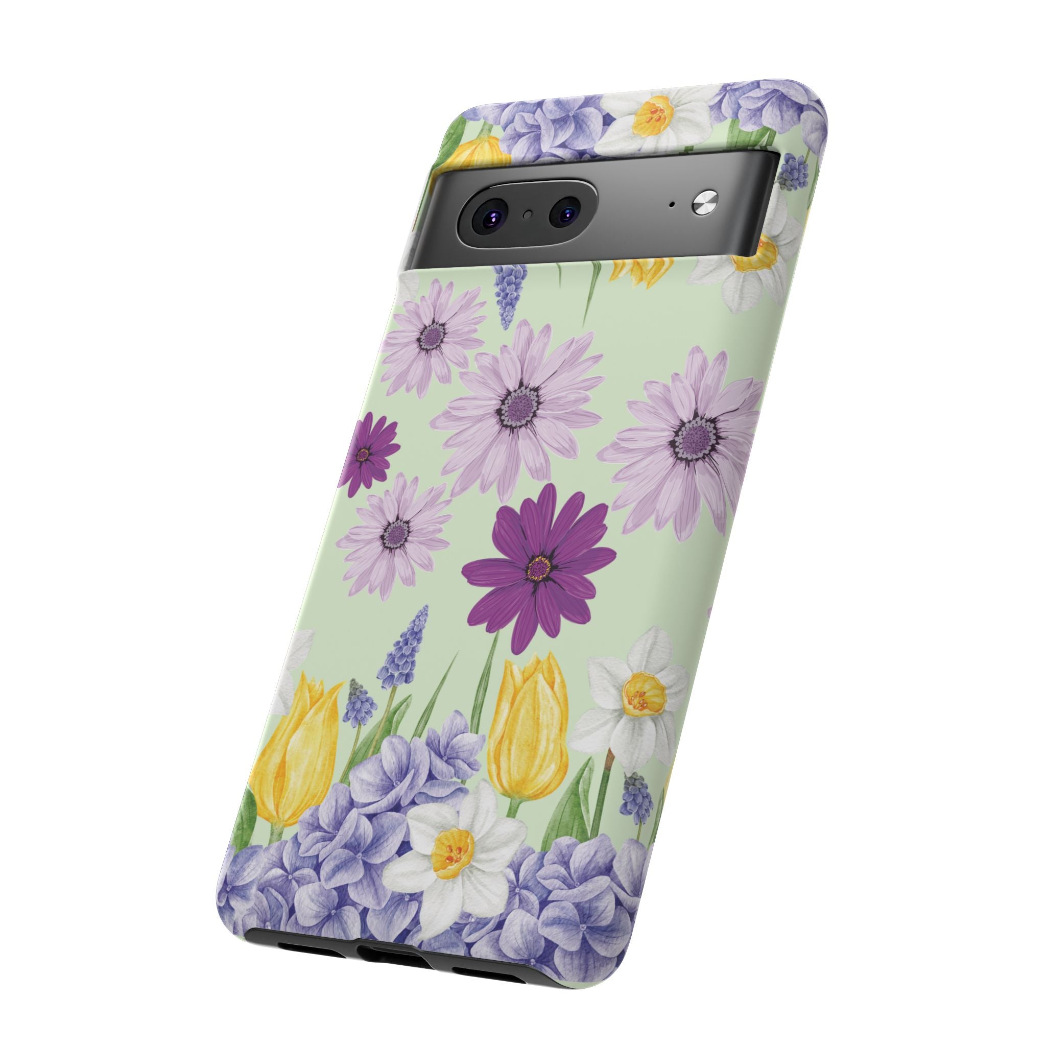 Lavender Yellow Flower Phone Case – Stylish Protective Cover for iPhone & Samsung, Botanical Design, Perfect Gift for Spring & Everyday Elegance