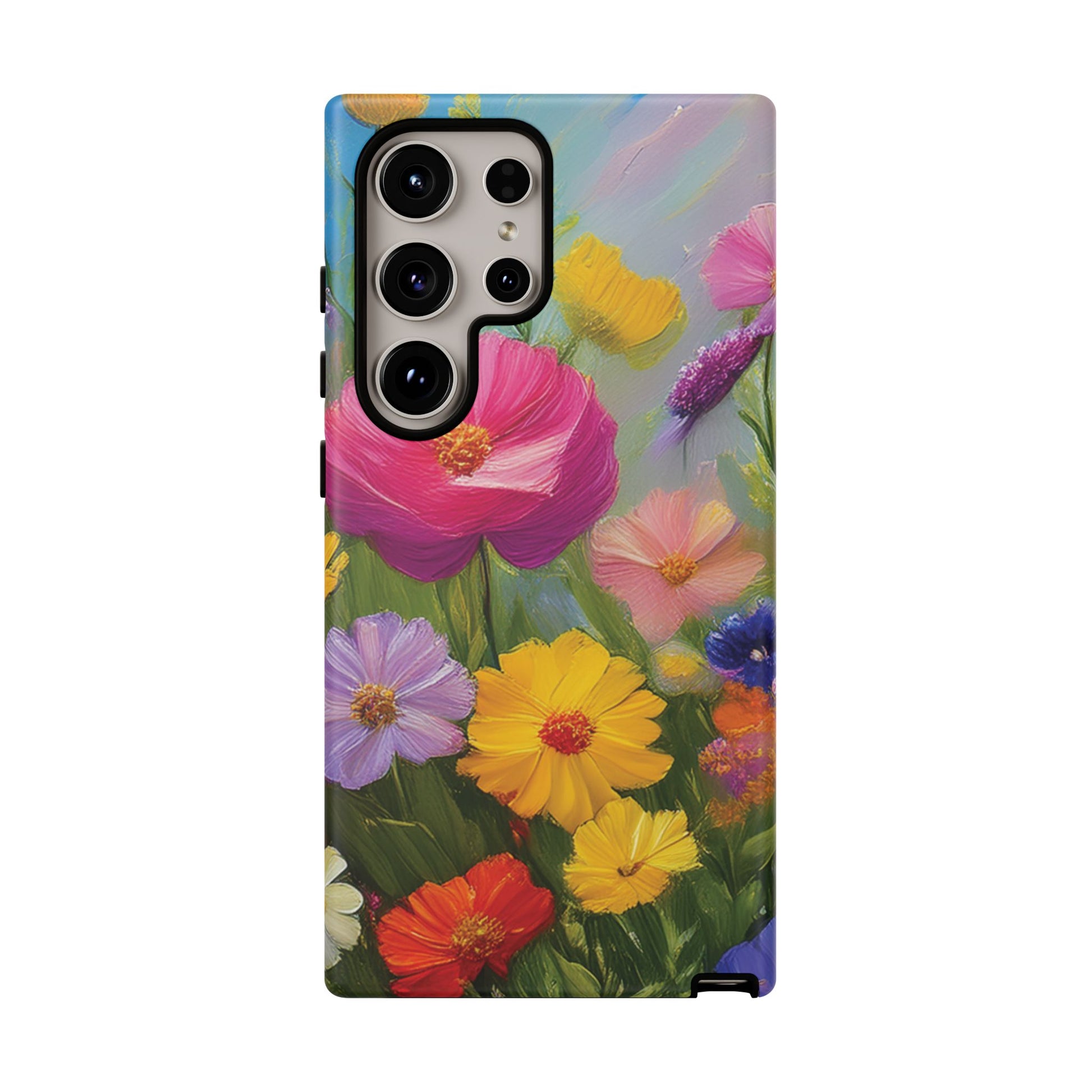 Vibrant Wildflower Painting Phone Case Hand-Painted Floral Art Design | Bright Nature-Inspired Cover | Perfect Gift for Flower Lovers iPhone & Galaxy