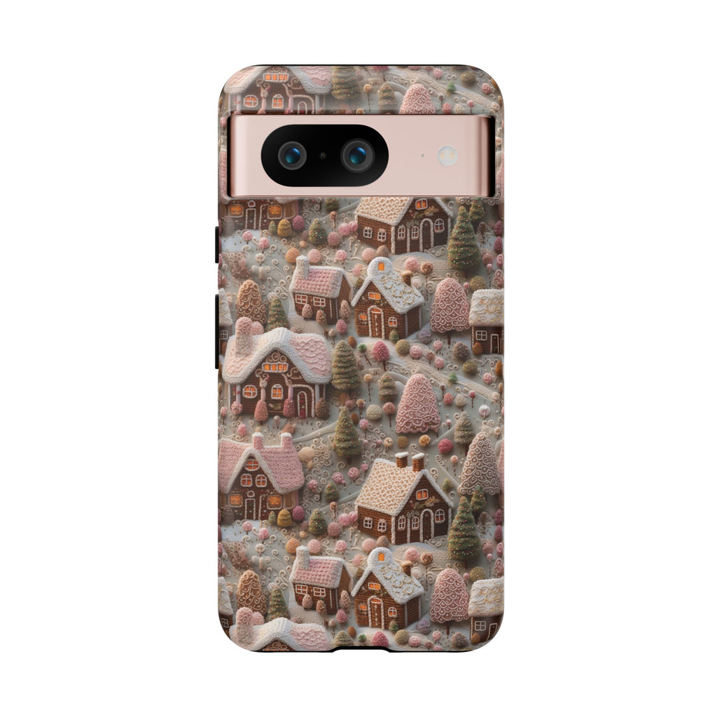 Gingerbread House 3D Phone Case Durable for iPhone Samsung Gift iPhone 15, 14, 13 Samsung Pixel Gift for Mom Accessory Gift for Her