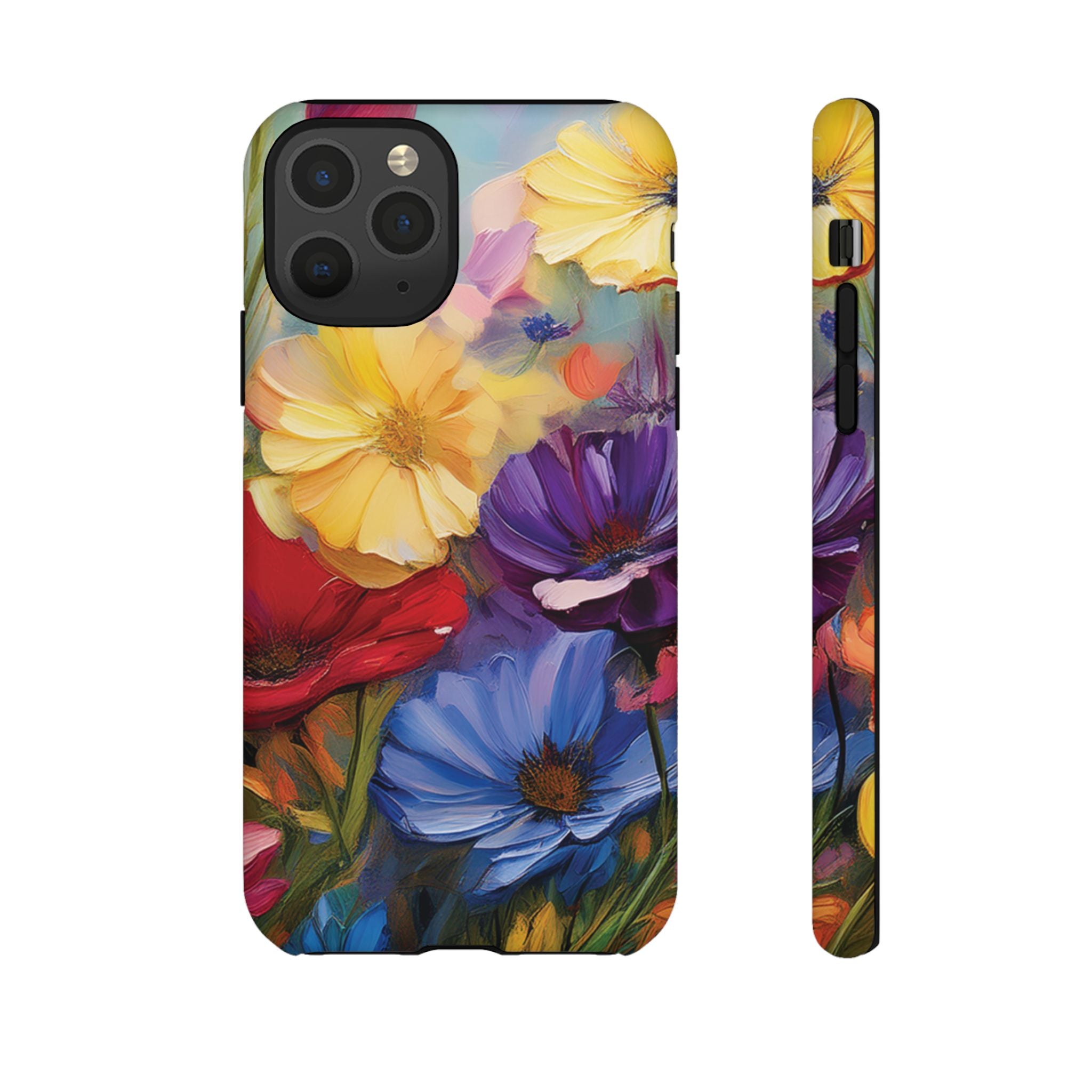Bold Wildflower Phone Case Bright Hand-Painted Floral Art Vibrant Botanical Design for iPhone & Samsung | Trendy Nature Lover Gift Phone  Galaxy