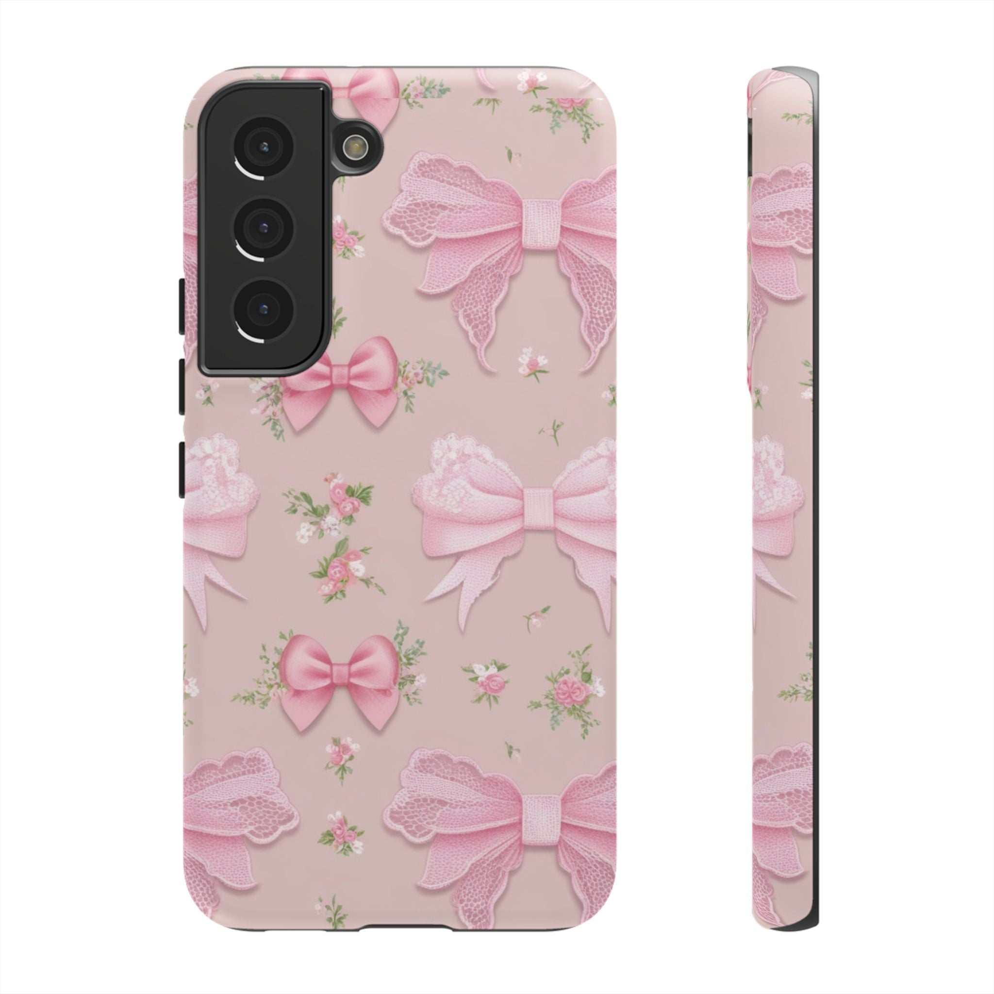 Luxury Pink Bow Phone Case – Cute & Protective Cover for iPhone & Samsung Gift for Her