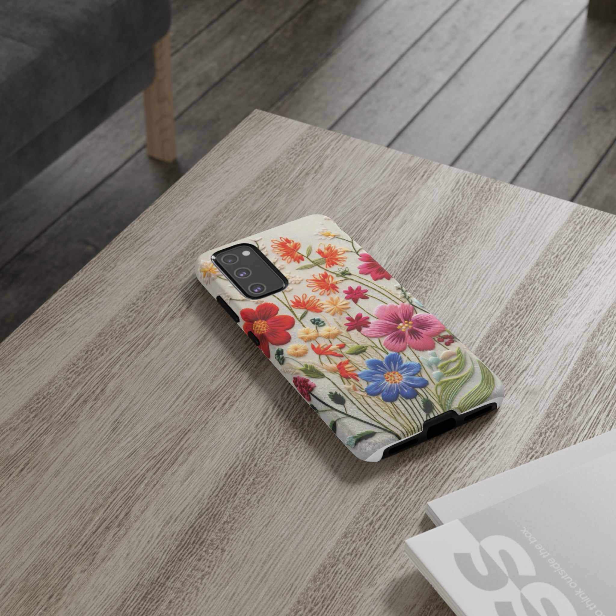 3D Floral Phone Case Elegant Faux Flower Durable for iPhone Samsung Smartphone iPhone 15, 14, 13 Samsung Gift for Mom