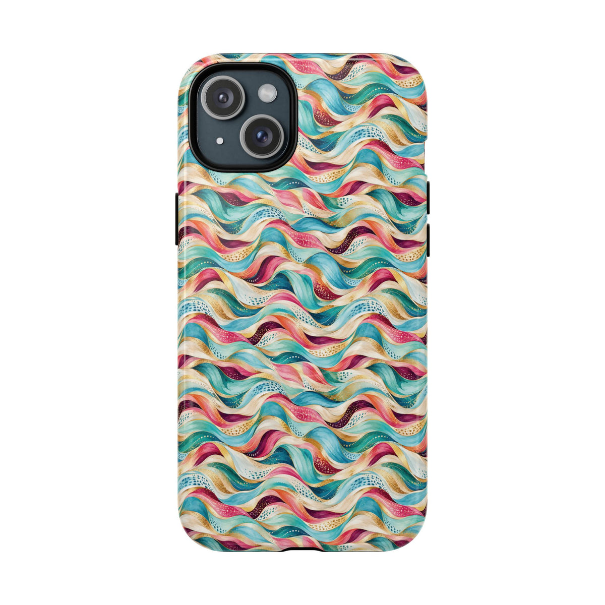 Colorful Wave MagSafe Tough Phone Case
