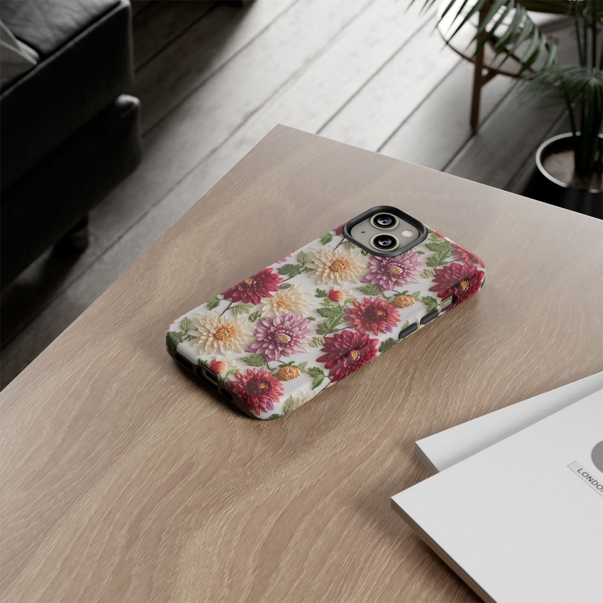 Floral Fall Phone Case for iPhone 16 pro15 14 13 12  21 23 Samsung, and Pixel | Stylish Protective Cover Gift for Her Perfect for Floral Lover - MRSBYVALLE