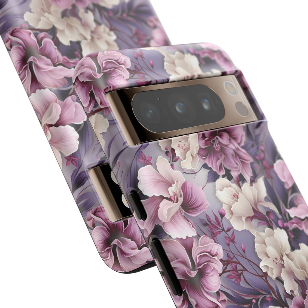Lavender Flowers Protective Phone Case Gift for Her Phone 15, Samsung iPhone Samsung Gift for Her Case iPhone 15, Samsung