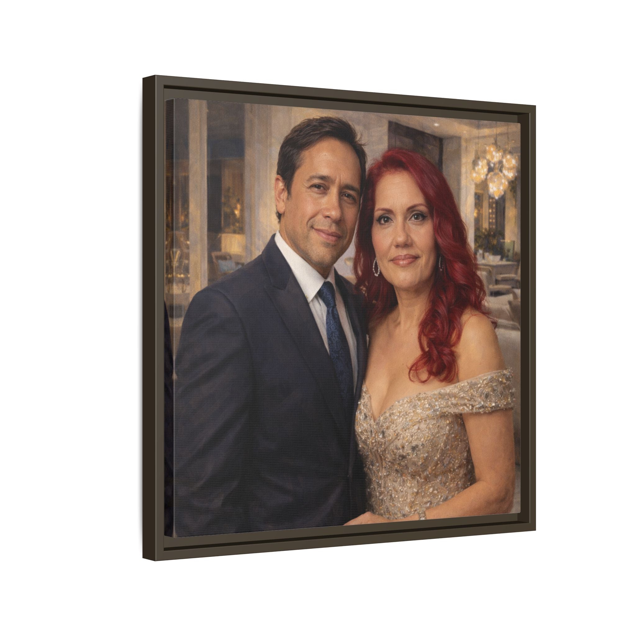 Custom Oil Painting Illusion Canvas – Luxury Portrait Art