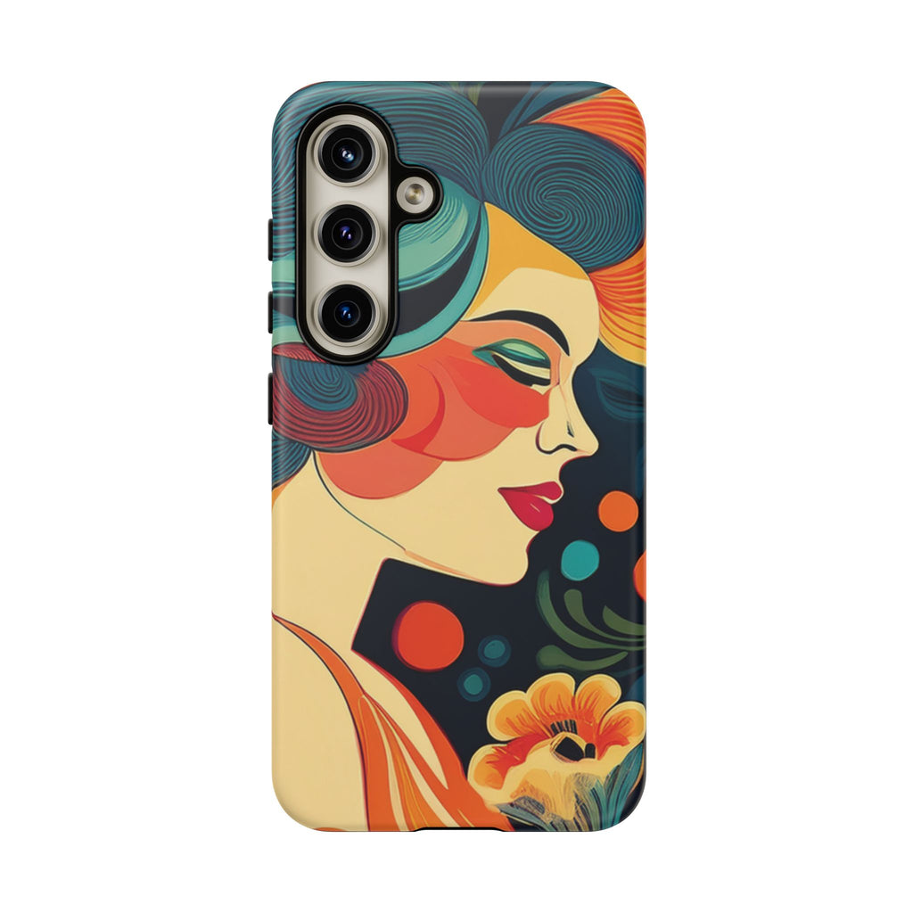 Coque de Téléphone Esthétique Années 50 Rétro Design d'Inspiration Vintage aux Couleurs Pastel Housse Style Mid-Century pour Modèles iPhone et Samsung Galaxy