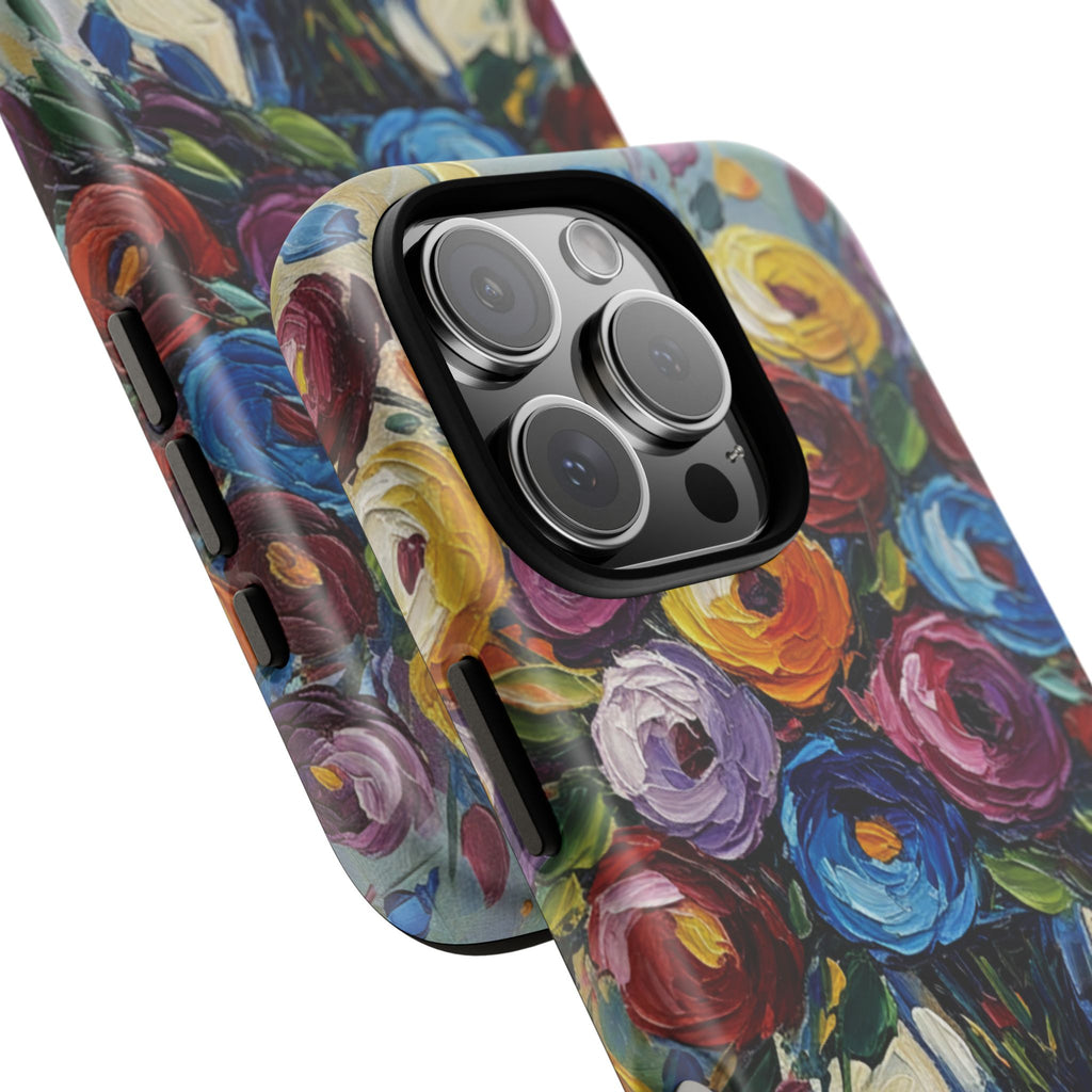 Floral Luxury Oil Painting Illusion Tough Case — Floral Art Phone Case for Art Lovers