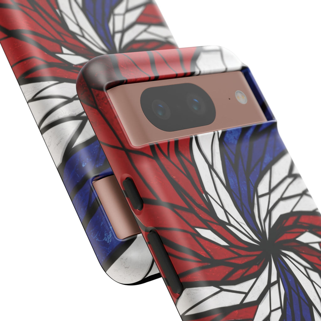 Patriotic Red White & Blue Phone Case – USA Flag Design, Independence Day Gift, Protective Cover for iPhone, Samsung, Pixel
