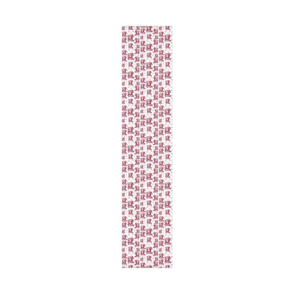Enchanting Pink Christmas Wrapping Paper Whimsical Winter Wonderland with Pastel Trees, Snowflakes, and Festive Gifts Perfect for a Magical Holiday Season in Matte/Satin, All Occasion - MRSBYVALLE