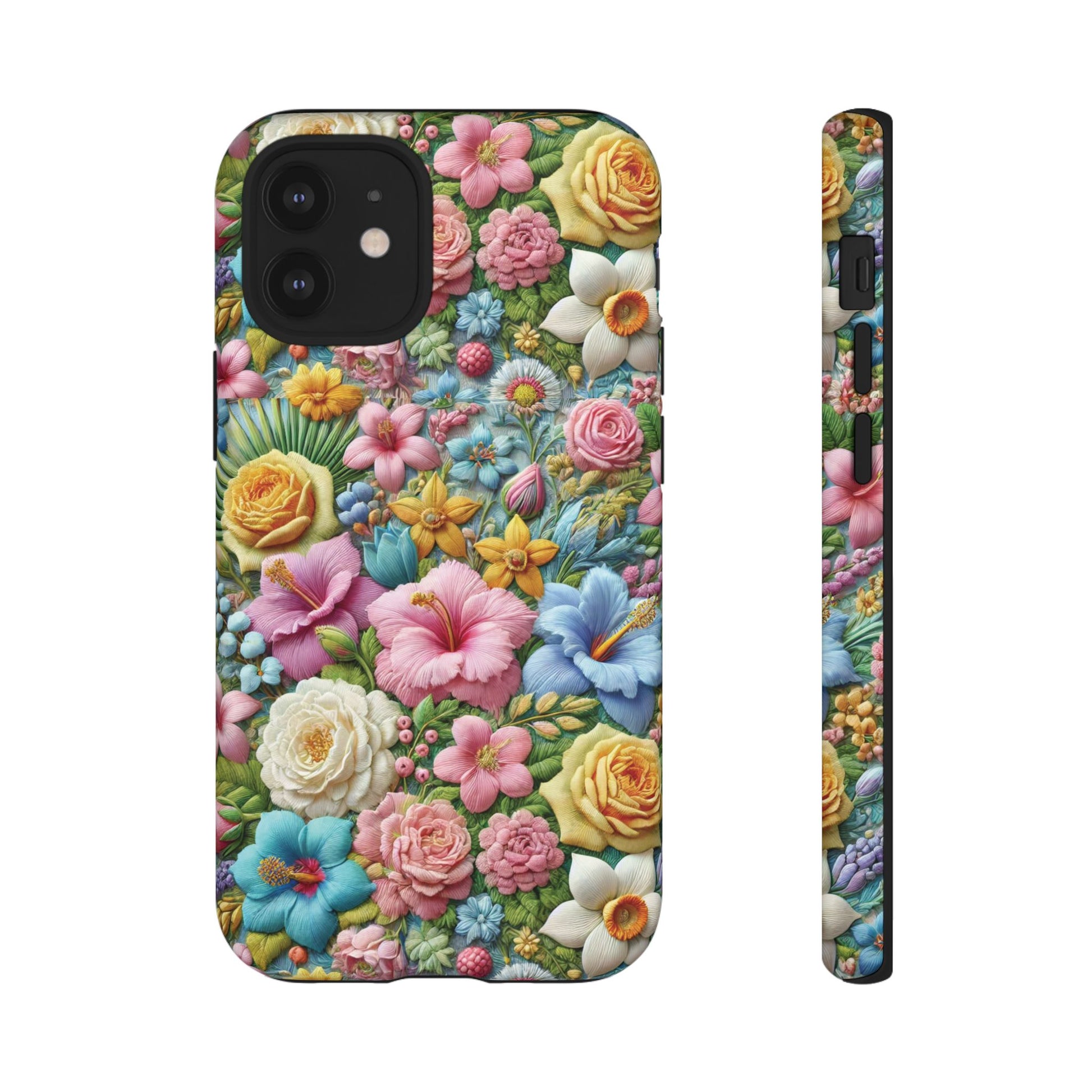Elegant Pastel Flower Phone Case – Beautiful Floral Design, Durable Protection for Your Device, Stylish and Lightweight, Perfect Gift for Flower Lovers