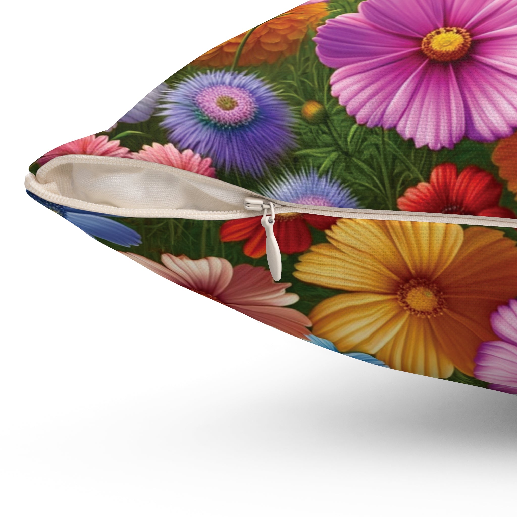 Bright Boho Wildflowers Square Pillow Add a Touch of Nature to Your Home Decor | Premium Quality, Soft, and Durable | Perfect for Couch, Bed, or Chair | Elegant Floral Bedrooms, Soft,Pillow Gift New House, Bridal Shower Gift - MRSBYVALLE