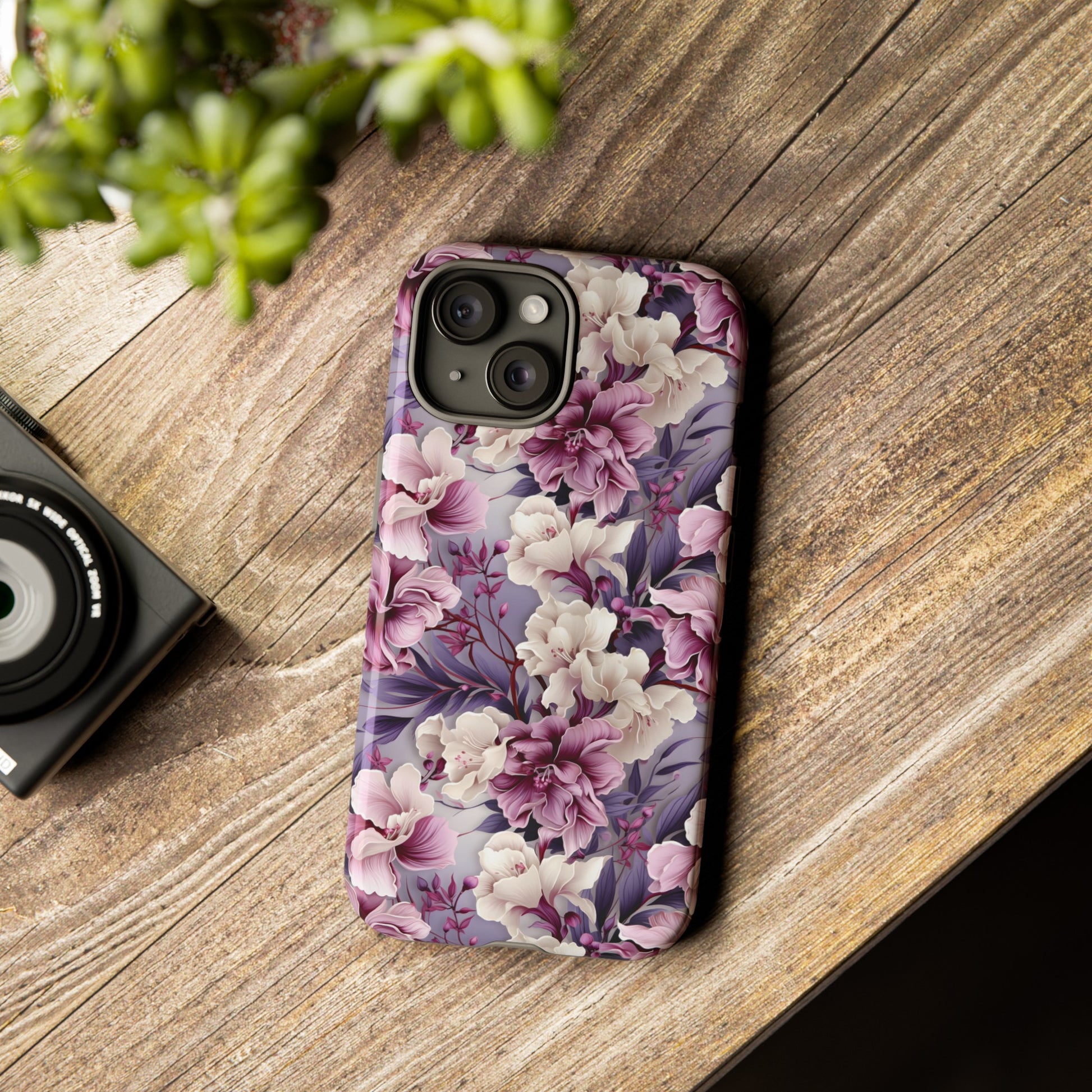 Lavender Flowers Protective Phone Case Gift for Her Phone 15, Samsung iPhone Samsung Gift for Her Case iPhone 15, Samsung