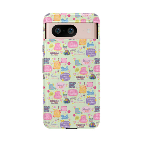 Good Vibes Only Protective Phone Case  Shockproof Slim Aesthetic Motivational Quote Cover, Positive Affirmation Gift for Mom, Teens & Besties | iPhone & Galaxy