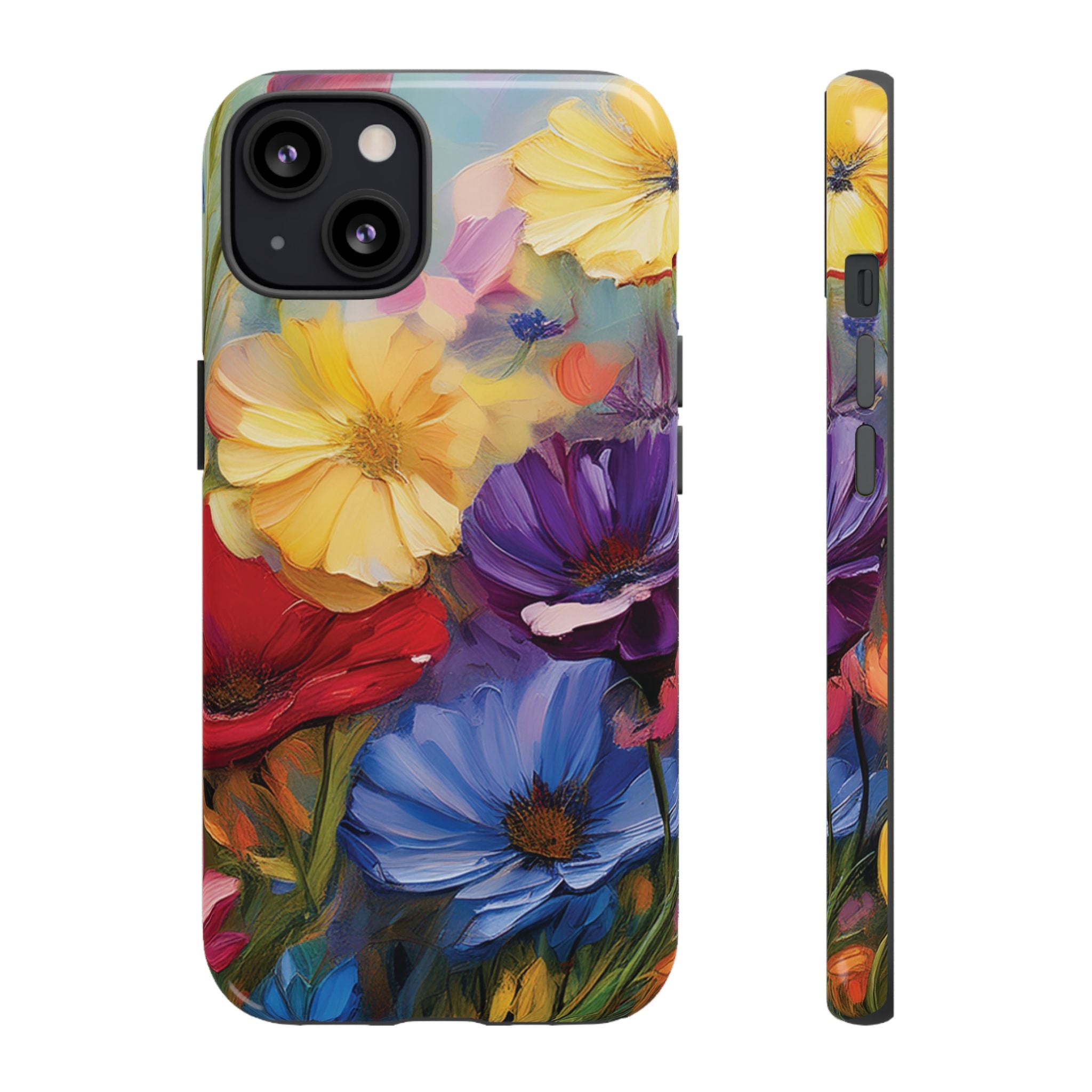 Bold Wildflower Phone Case Bright Hand-Painted Floral Art Vibrant Botanical Design for iPhone & Samsung | Trendy Nature Lover Gift Phone  Galaxy