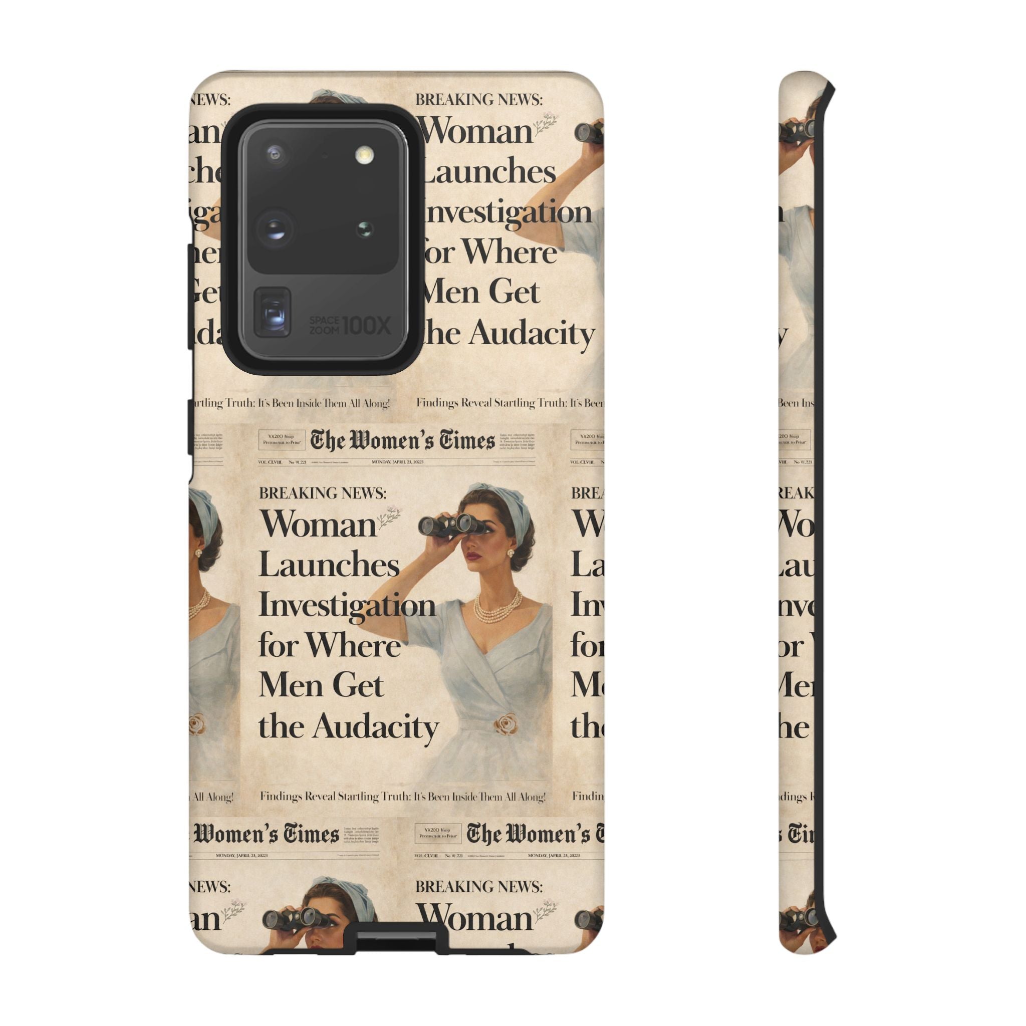 Funny Vintage Sarcastic Women Phone Case | Retro Sarcasm Text Design