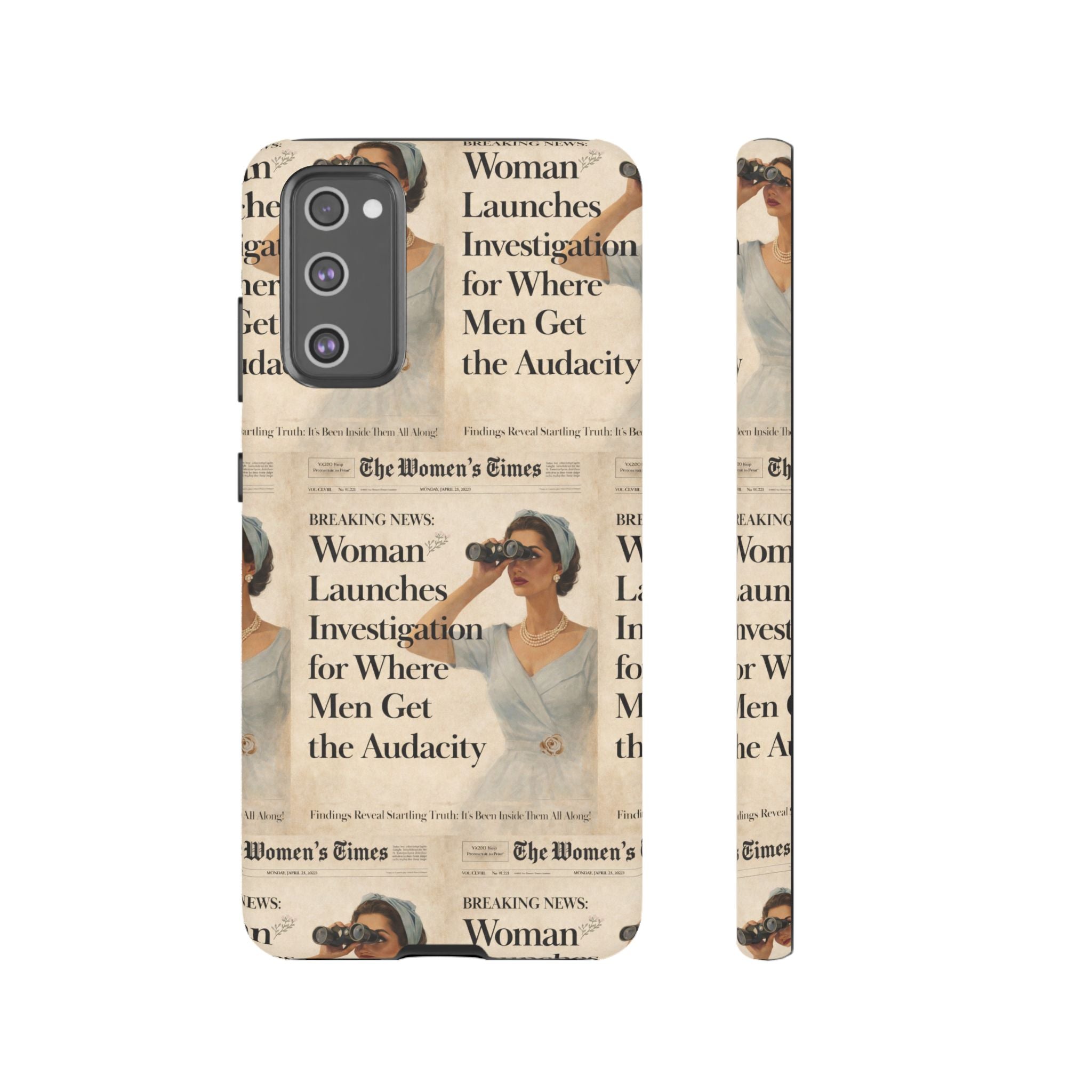 Funny Vintage Sarcastic Women Phone Case | Retro Sarcasm Text Design