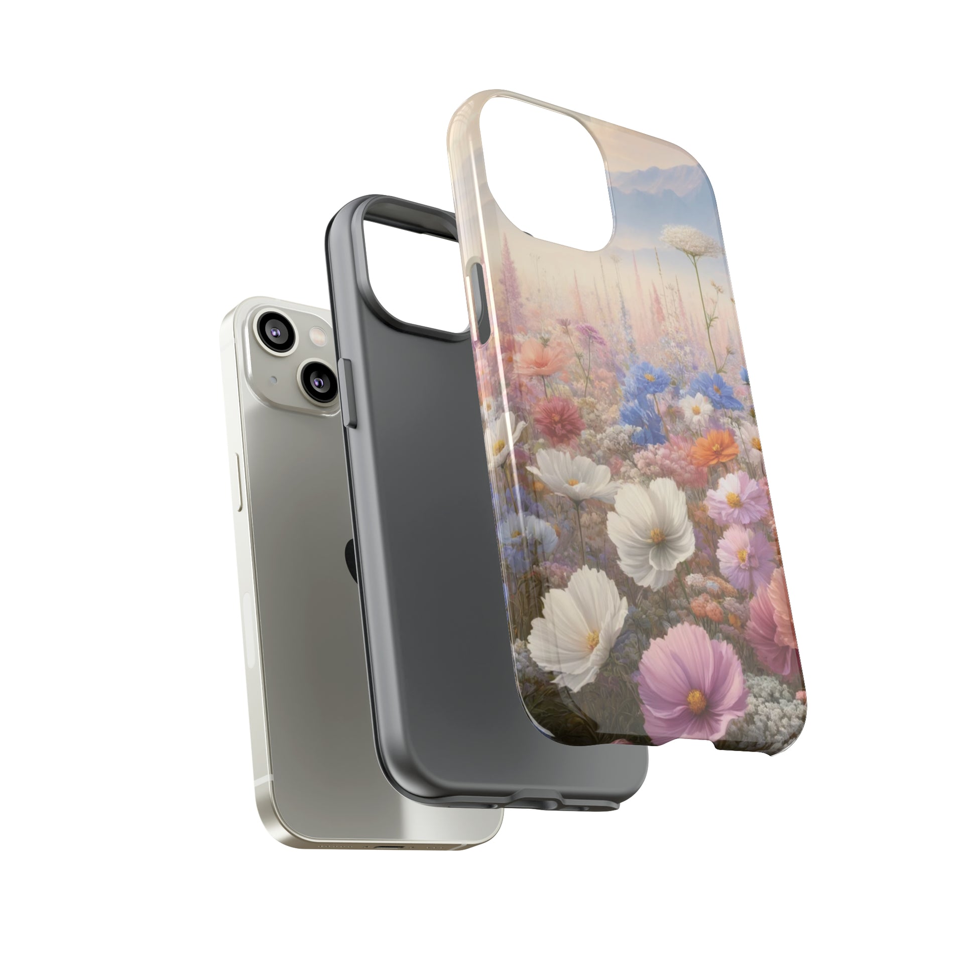 Phone Case Floral Boho Luxury Tough Case Floral Elegant Durable Stylish for Modern Devices iPhone 15, Samsung iPhone Samsung Accessory Gift for Her.