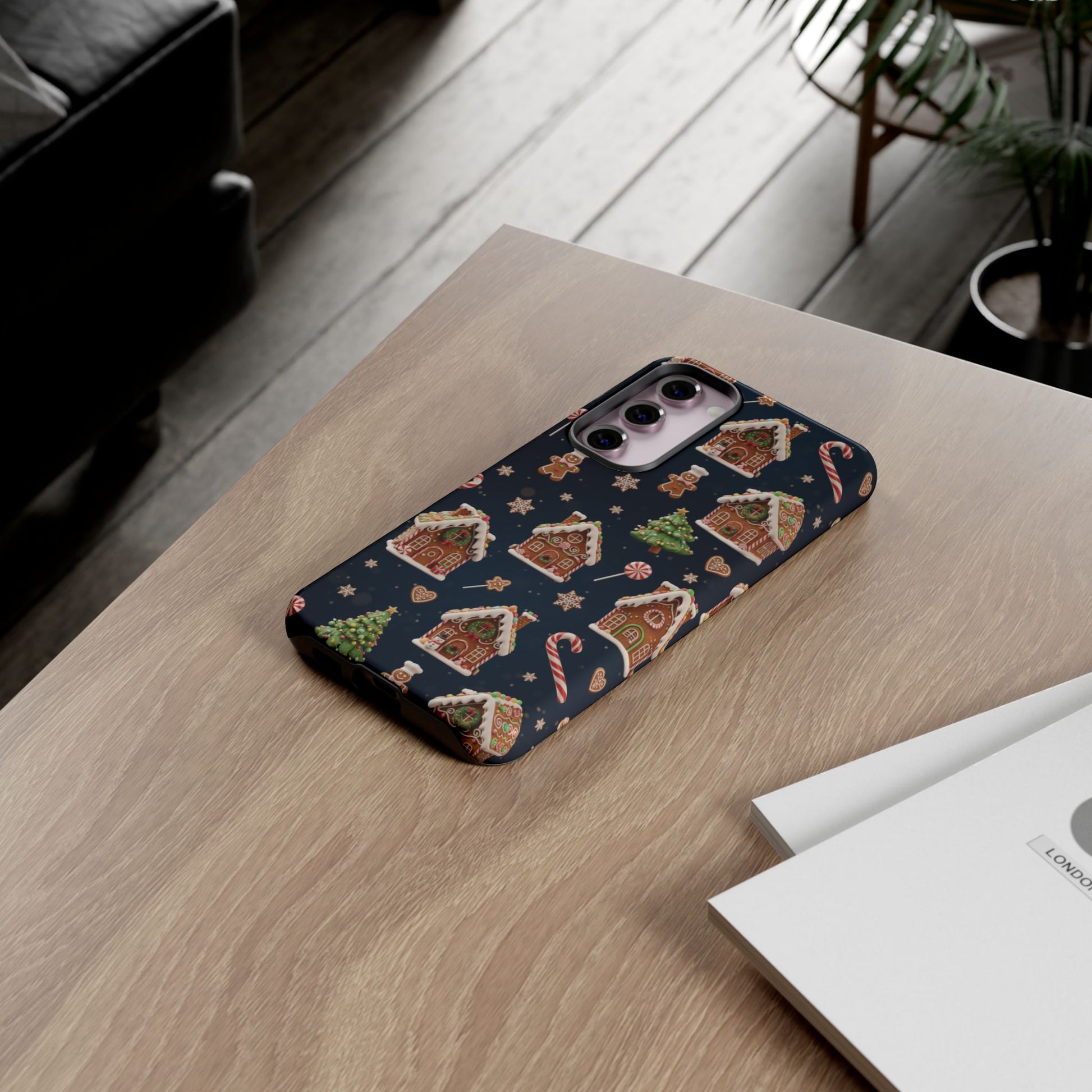 3D Gingerbread House Christmas Phone Case | Premium Holiday Gift Cover for iPhone 17, iPhone, and Samsung Galaxy Gift for Her or Him