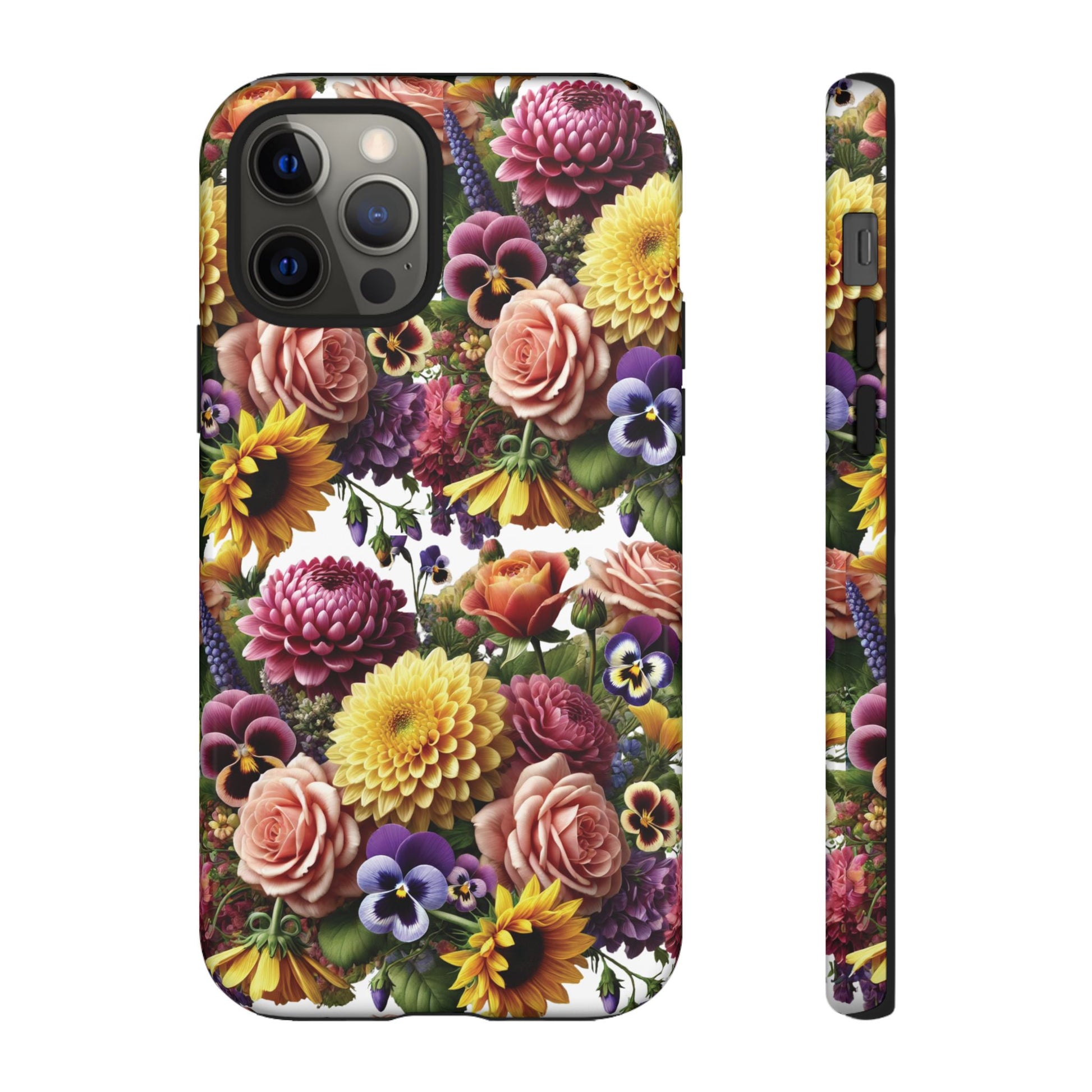 Floral Fall Phone Case for iPhone 16 15 14 13 12  21 23 Samsung, and Pixel | Stylish Protective Cover Gift for Her Perfect for Floral Lover