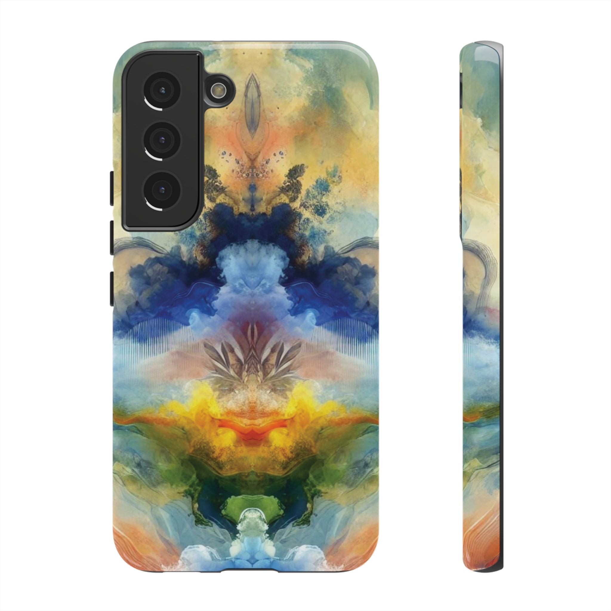 Modern Watercolor Abstract Phone Case Compatible with iPhone, Samsung & More - Stylish, Durable Protection with Vibrant Artistic Design Perfect Gift for Her