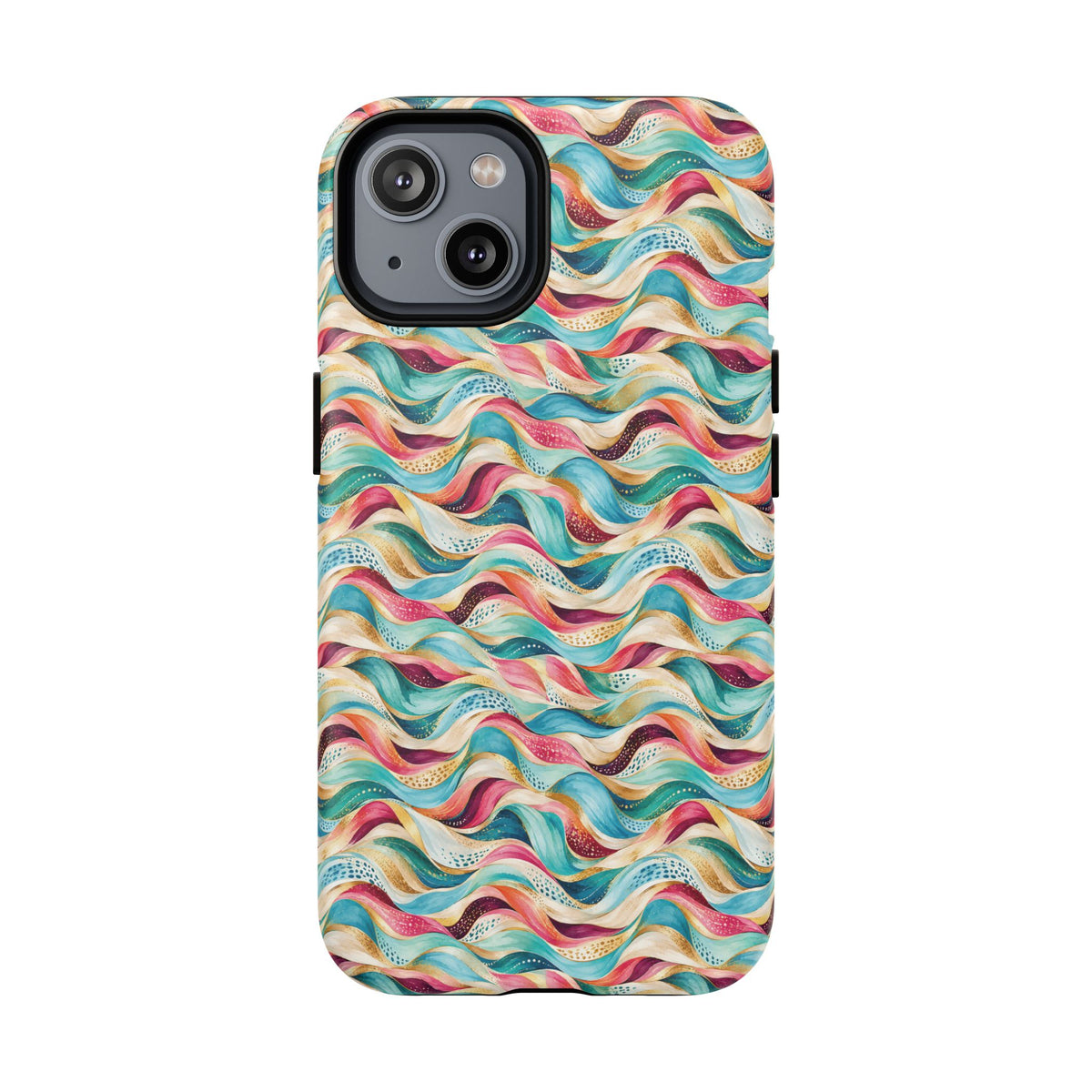 Colorful Wave MagSafe Tough Phone Case