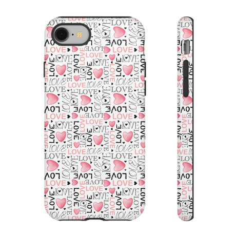 Cute Love Modern Watercolor Abstract Phone Case Compatible with iPhone, Samsung & More - Stylish, Durable Protection with Vibrant Artistic Design Perfect Gift for Her