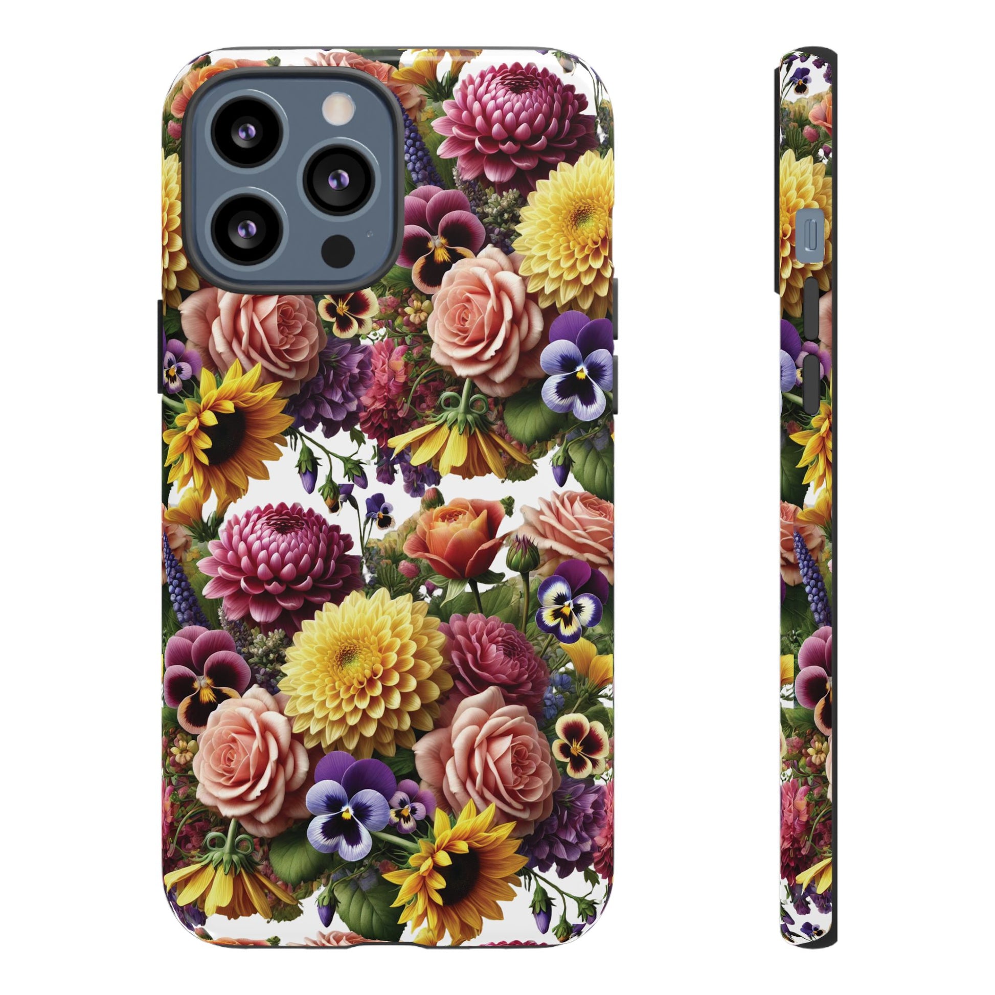 Floral Fall Phone Case for iPhone 16 15 14 13 12  21 23 Samsung, and Pixel | Stylish Protective Cover Gift for Her Perfect for Floral Lover