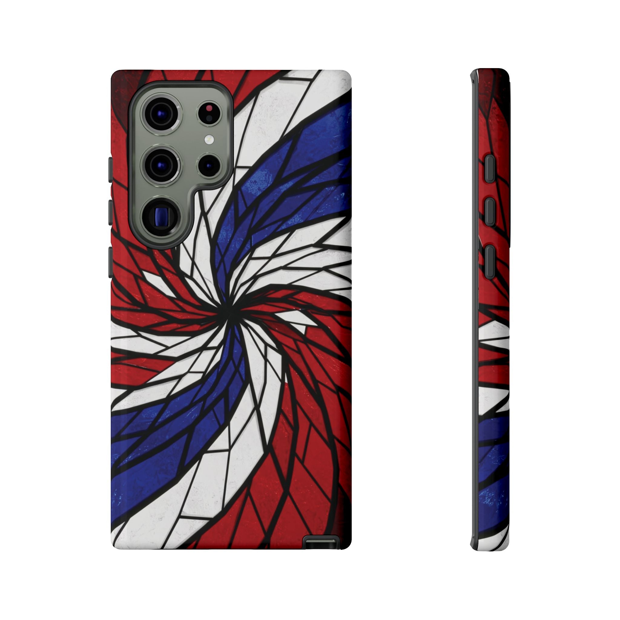 Patriotic Red White & Blue Phone Case – USA Flag Design, Independence Day Gift, Protective Cover for iPhone, Samsung, Pixel