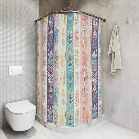 Boho Pastel Housewarming Shower Curtains Feathers Refresh your bathroom with our bursting with color and style. Transform your space and shop now for a vibrant upgrade!