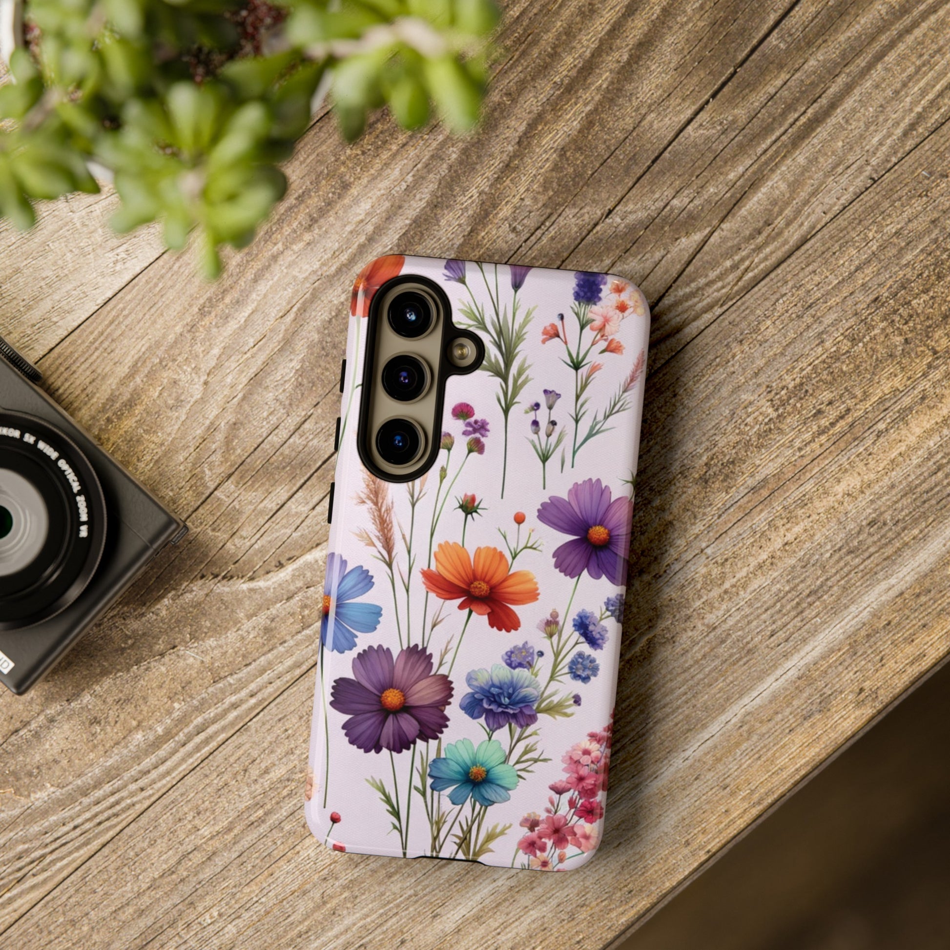 Lavender Wildflowers Protective Phone Case Gift for Her Phone 15, Samsung iPhone Samsung Gift for Her Case iPhone 15, Samsung iPhone Samsung Accessory Gift for Her.