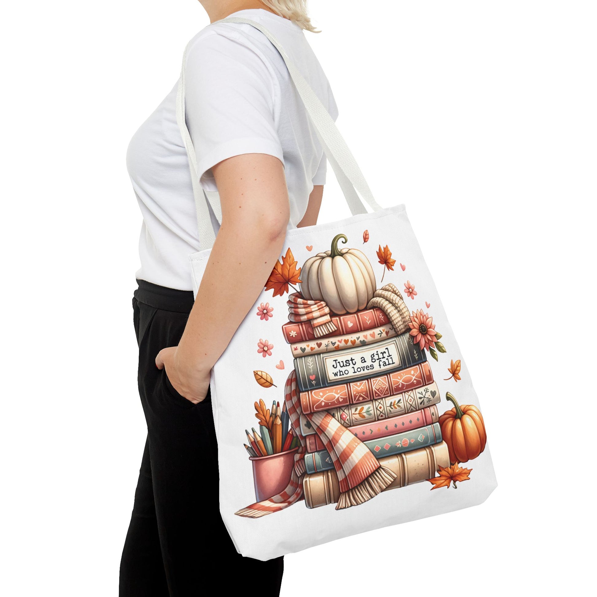 Fall Books Tote Bag - Autumn Accessory for Book Lovers - MRSBYVALLE