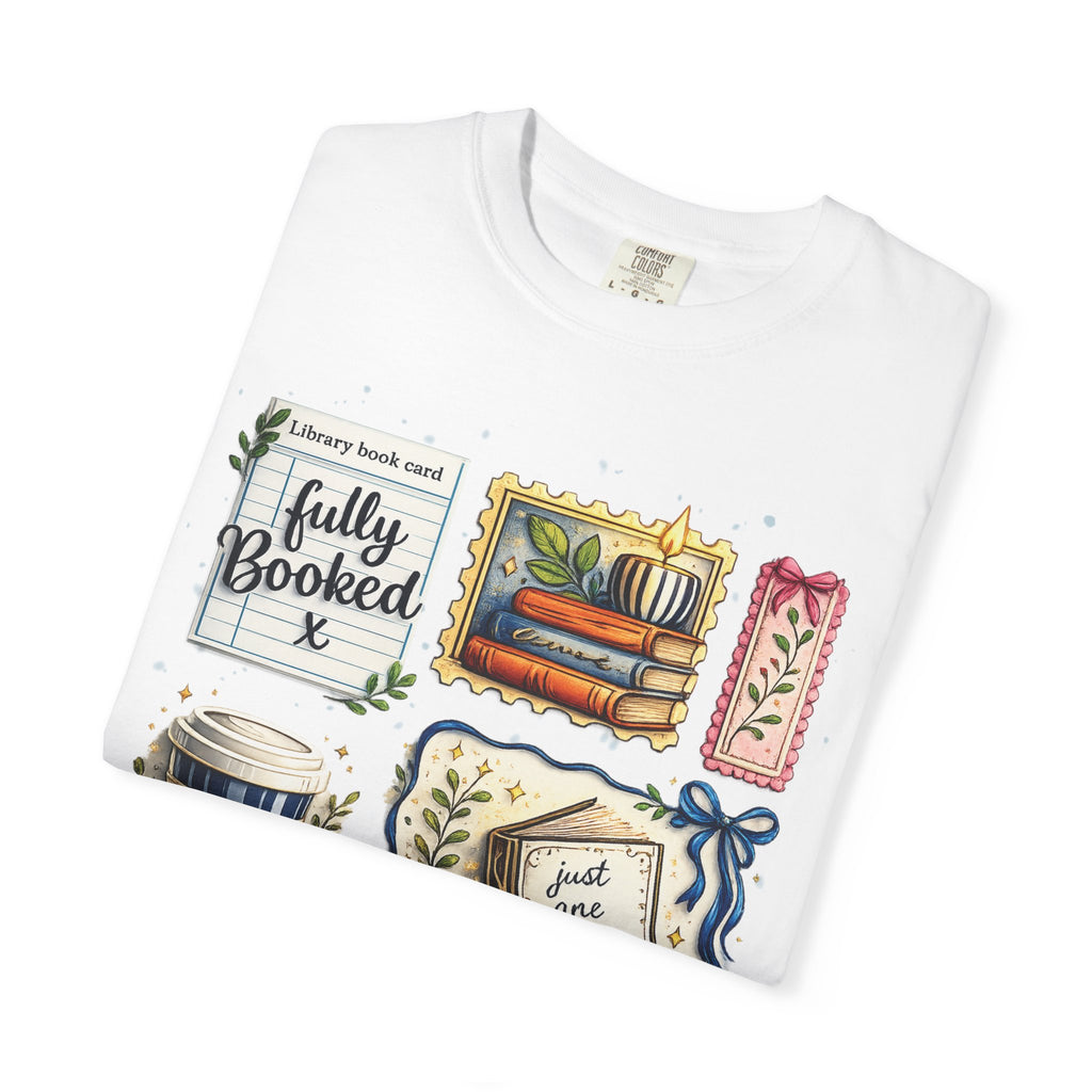 T-shirt Comfort Colors "Just One More Chapter & Coffee" – Confortable pour les amoureux des livres